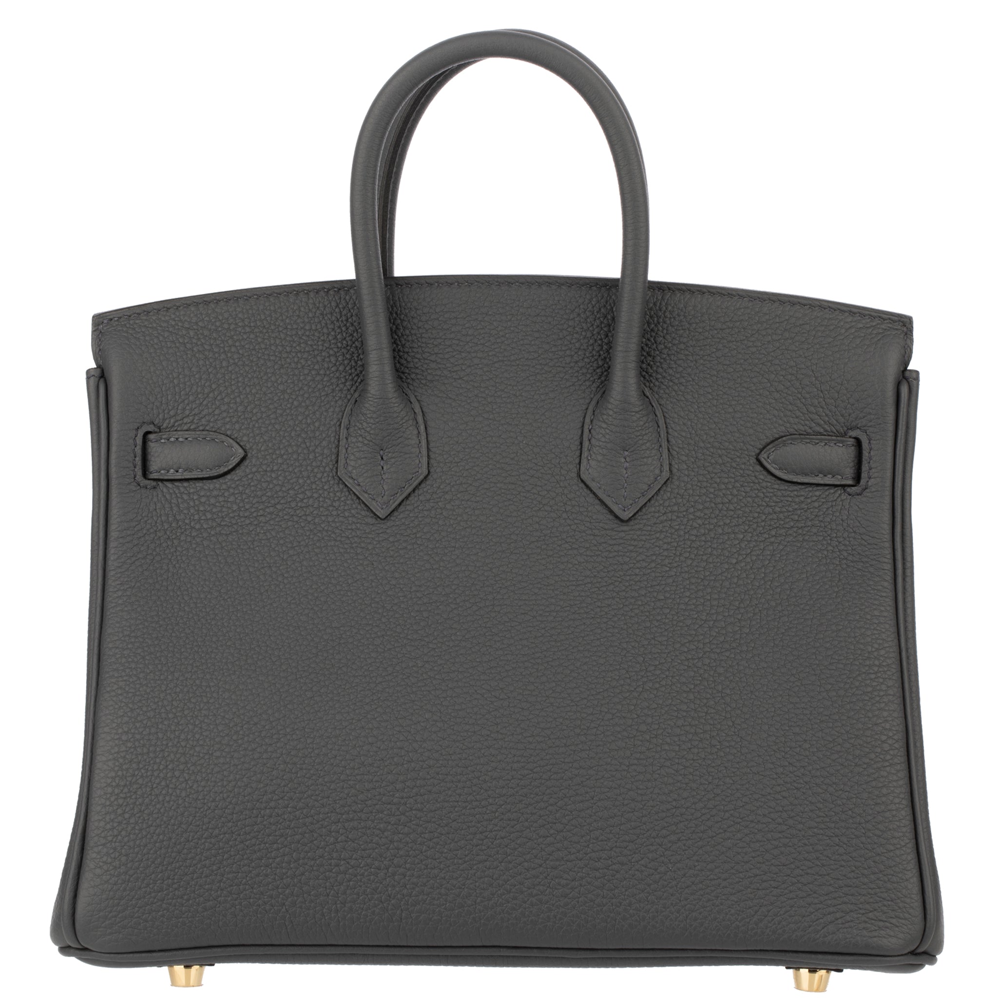 Hermes Birkin 25cm Gris Misty Togo Leather Permabrass Hardware