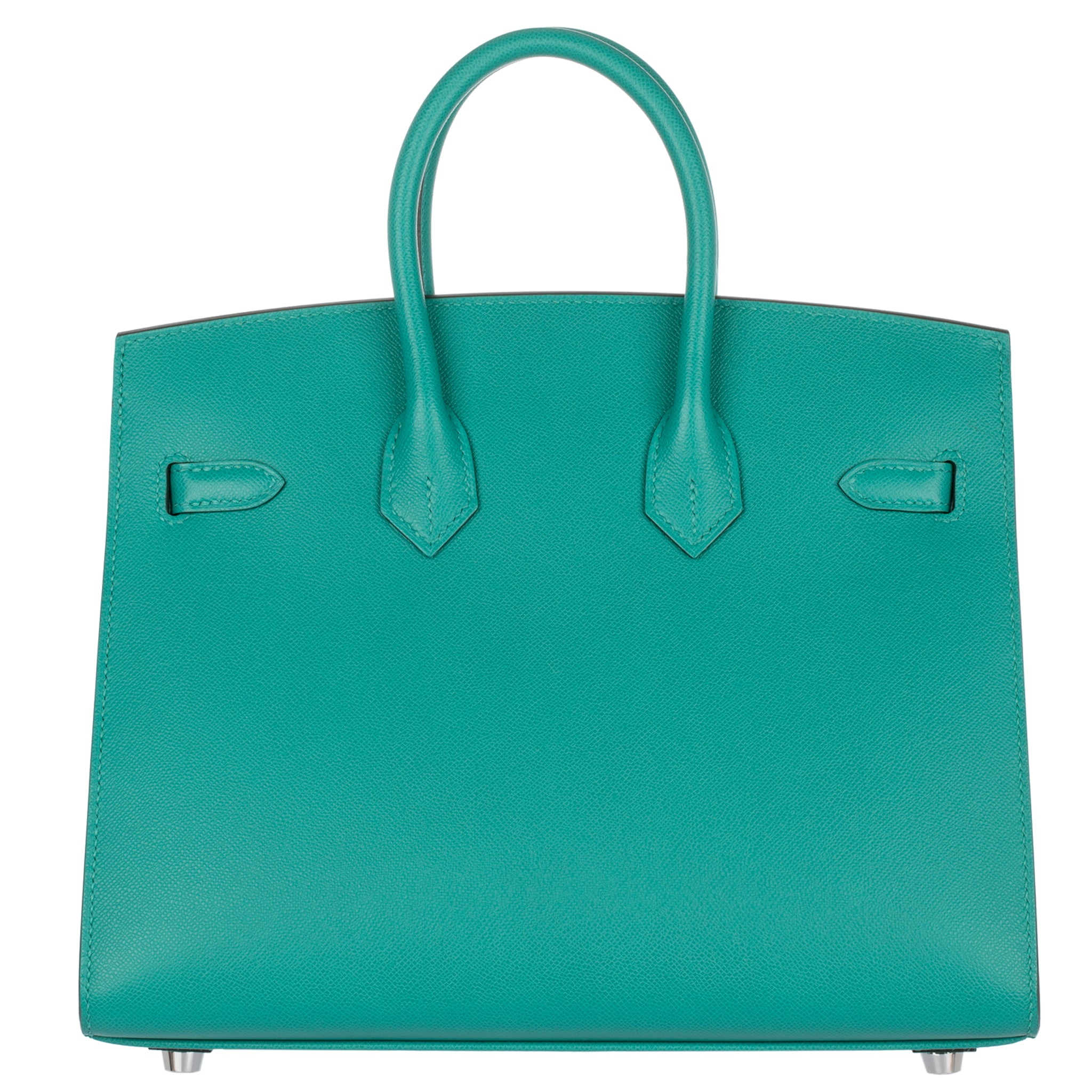 Hermes Birkin 25cm Sellier Vert Verone Veau Madame Leather Palladium Hardware