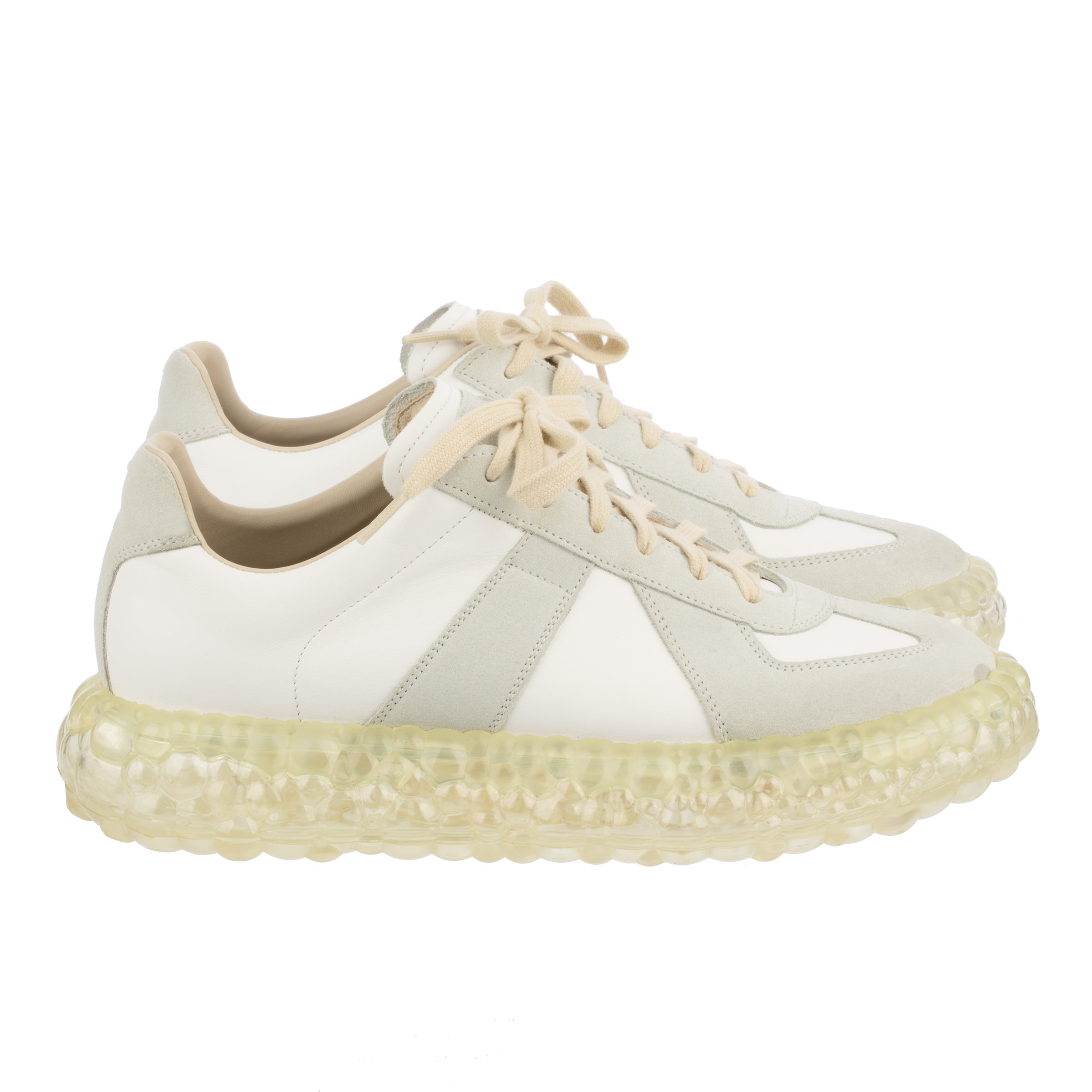 Maison Martin Margiela Mens White & Grey Sneakers 41 FR