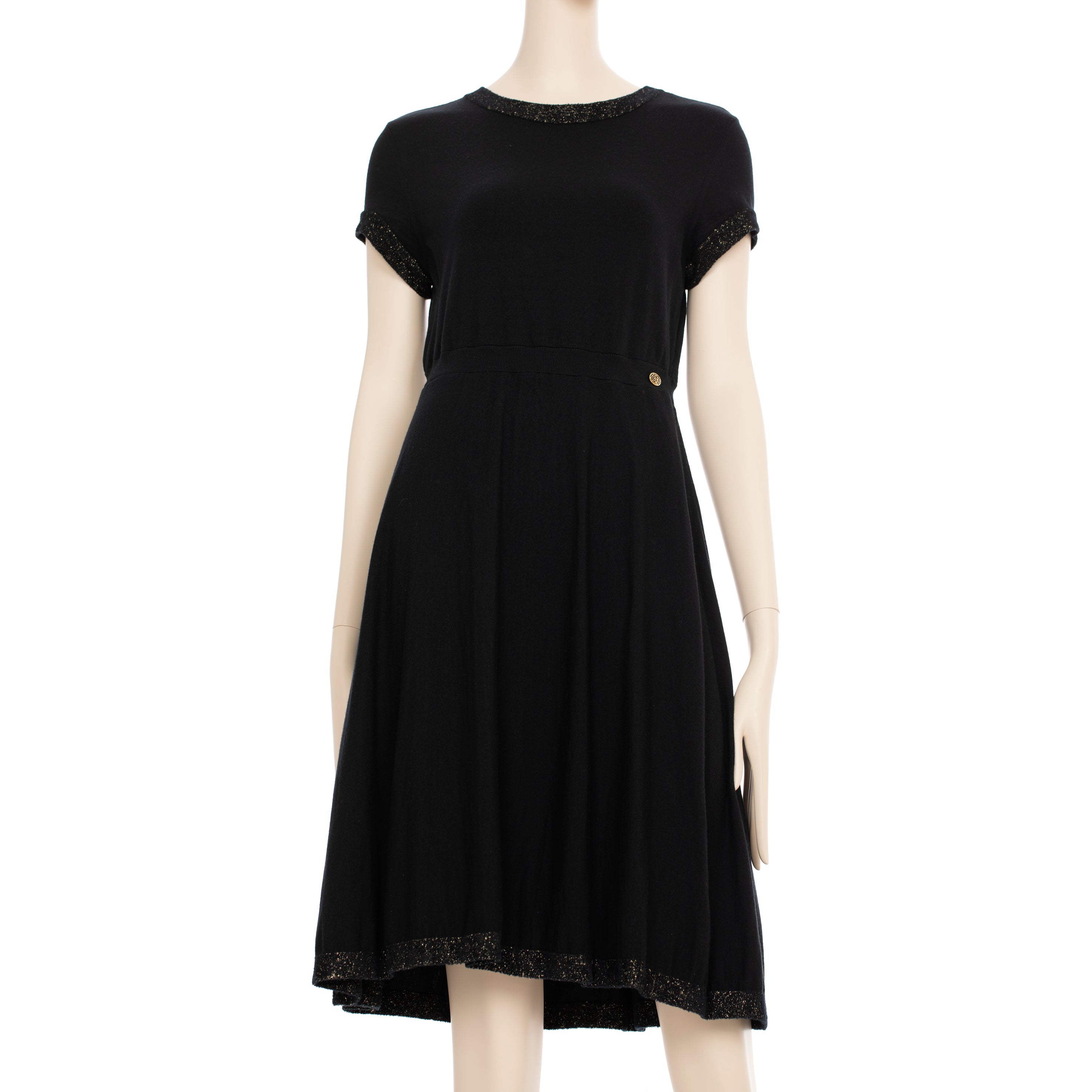 Chanel Knit Black Dress 38 FR