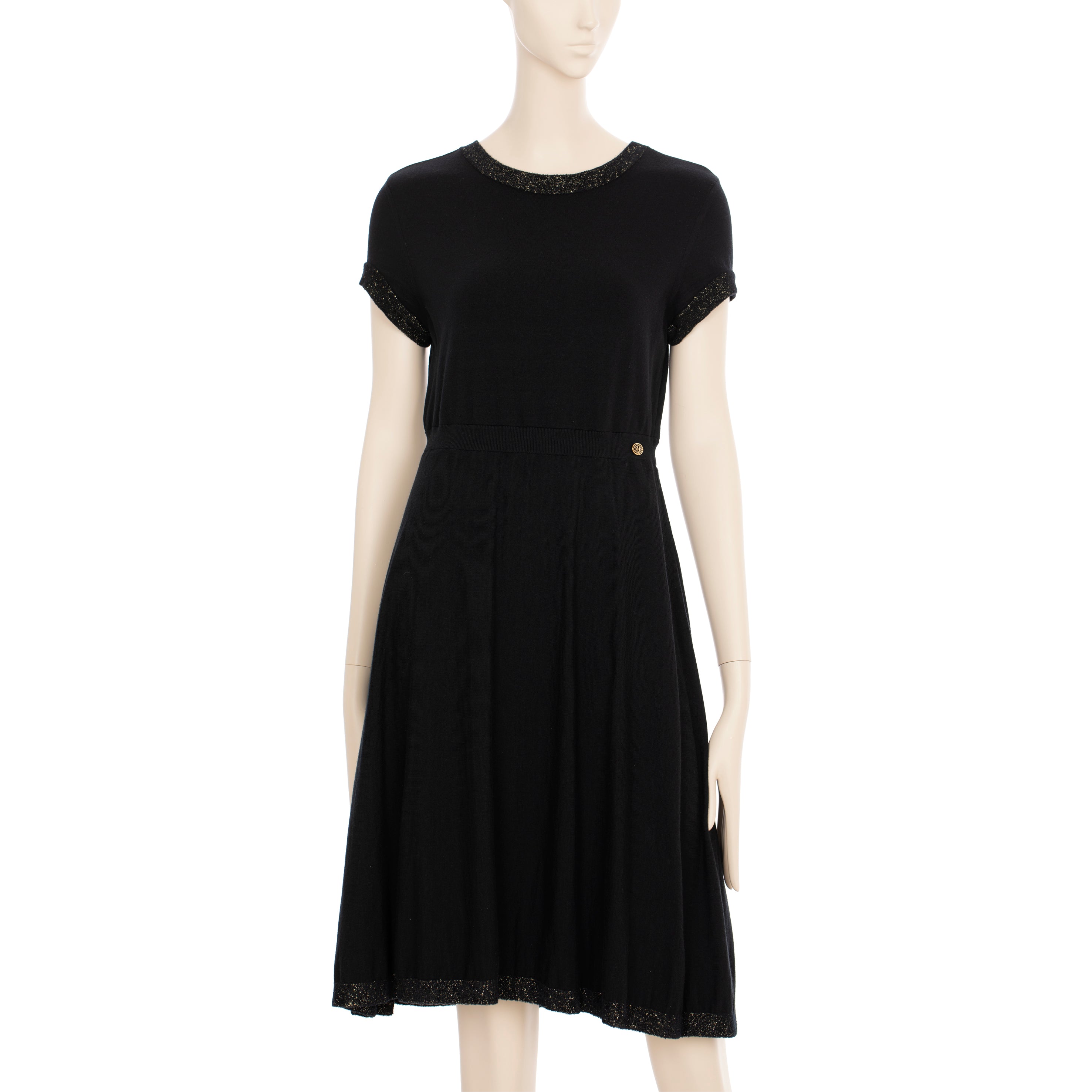 Chanel Knit Black Dress 38 FR