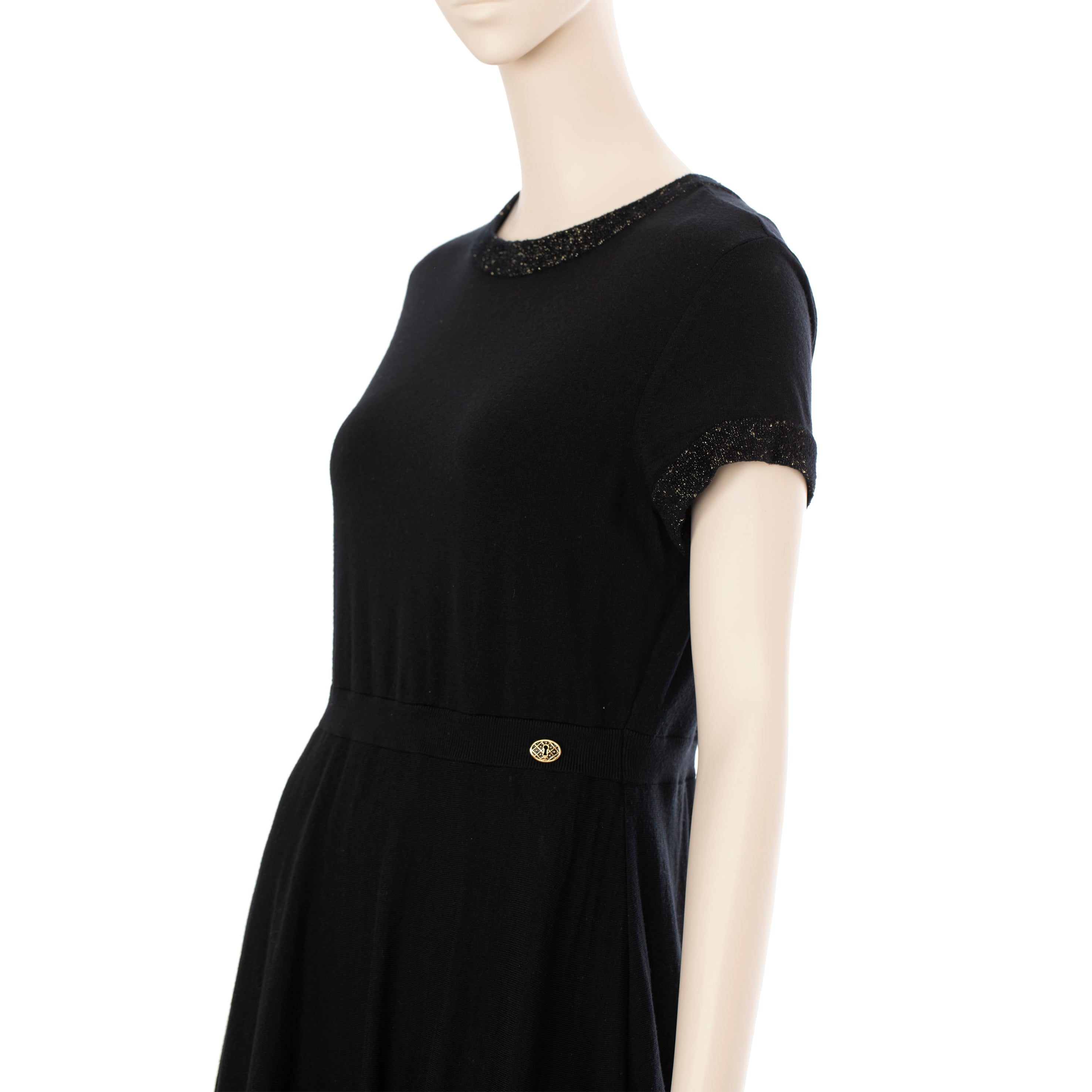 Chanel Knit Black Dress 38 FR