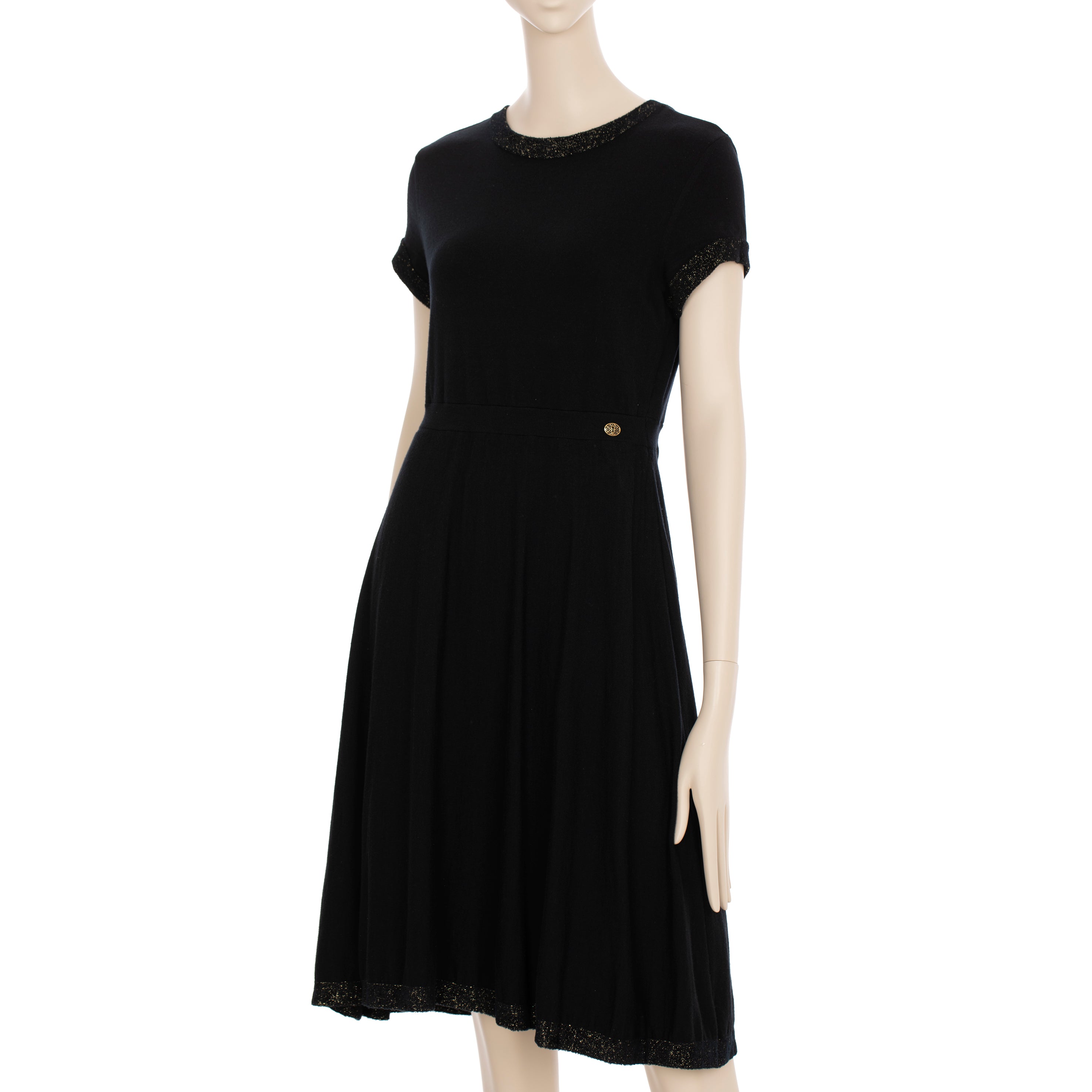 Chanel Knit Black Dress 38 FR