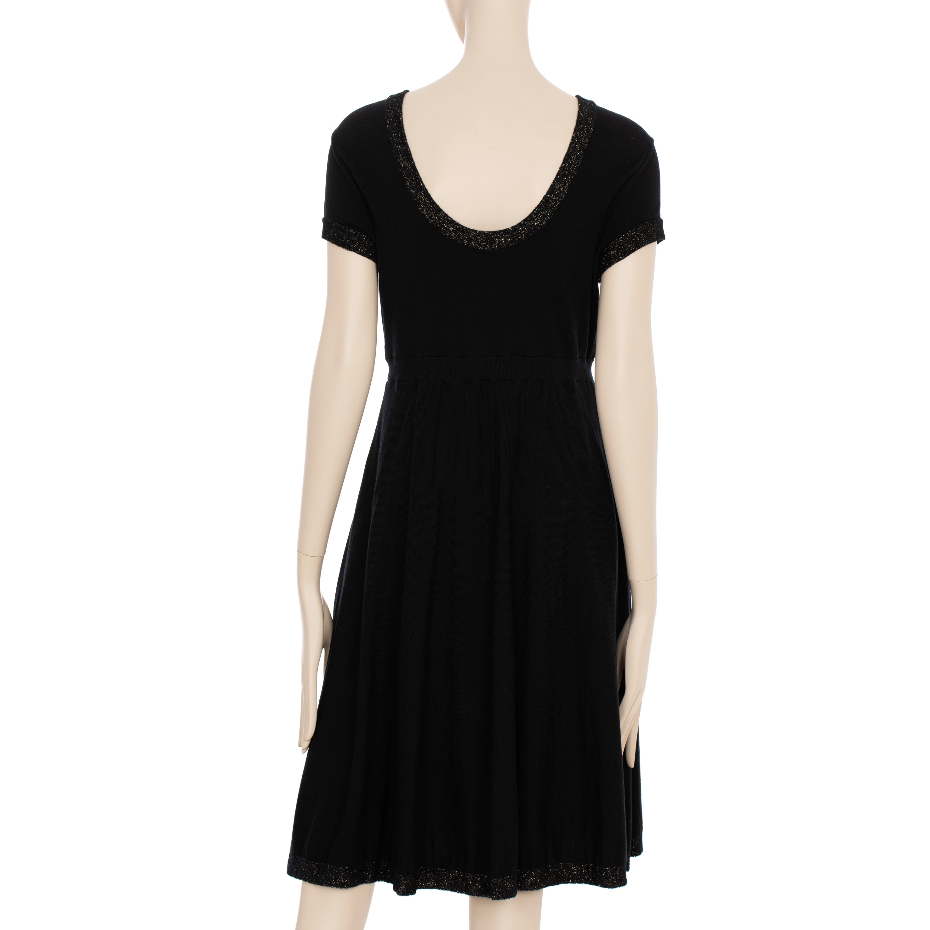 Chanel Knit Black Dress 38 FR