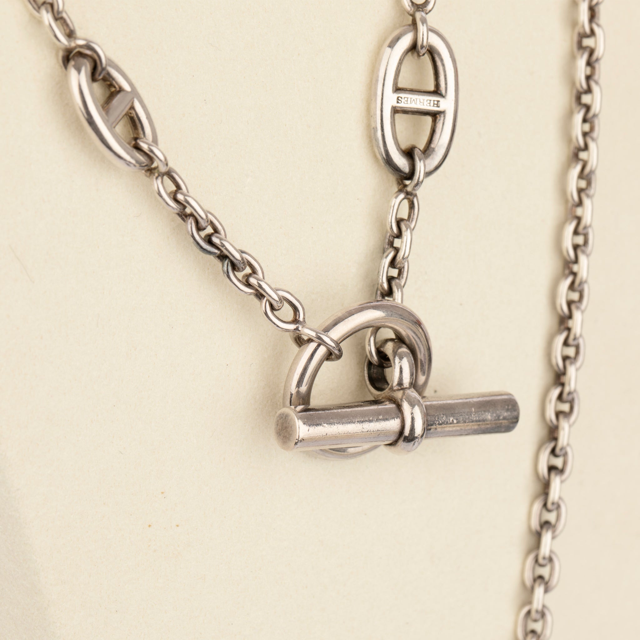 Hermès Sterling Silver Farandole Necklace 120cm