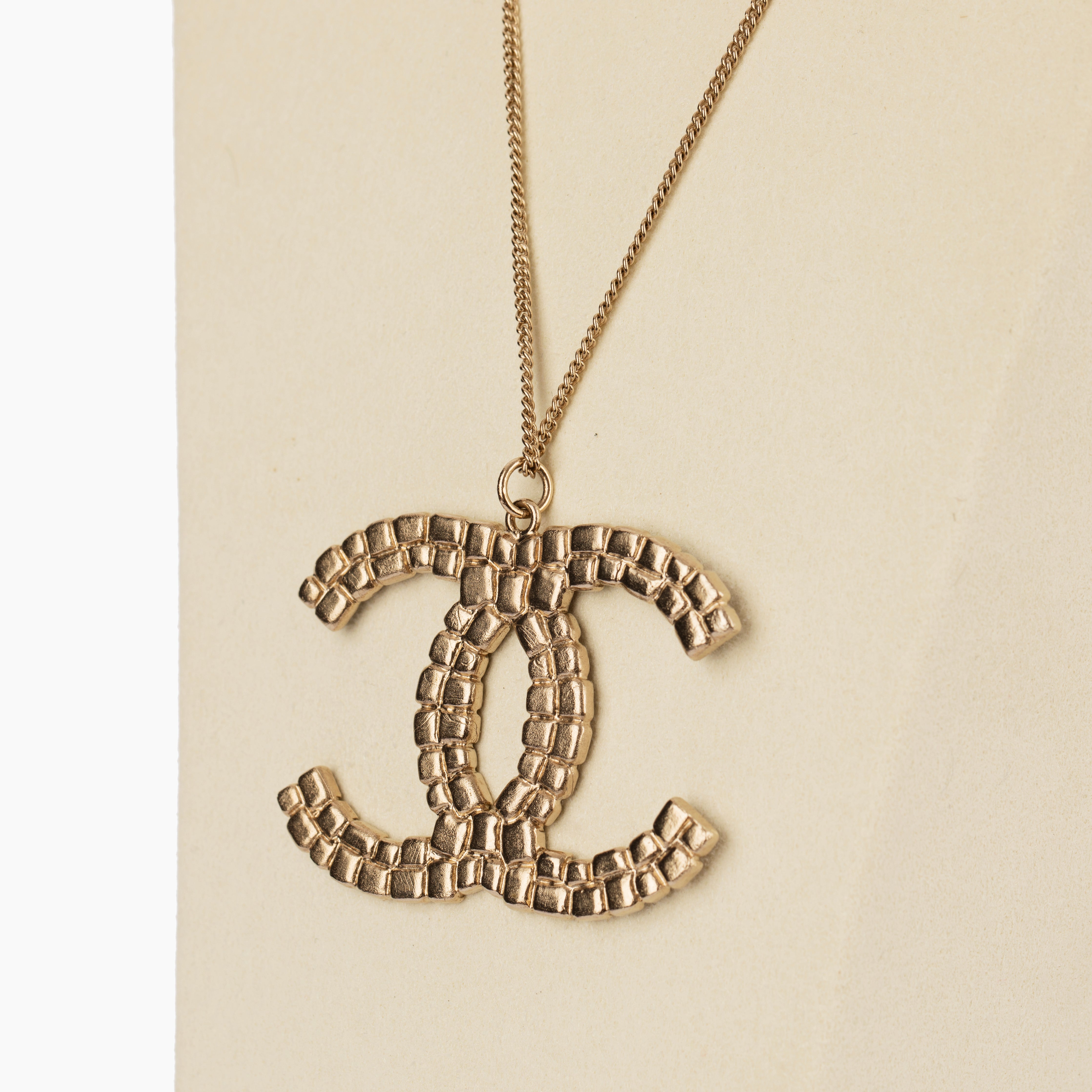 Chanel Multicolour Mosaic Enamel CC Pendant Necklace Circa 2008