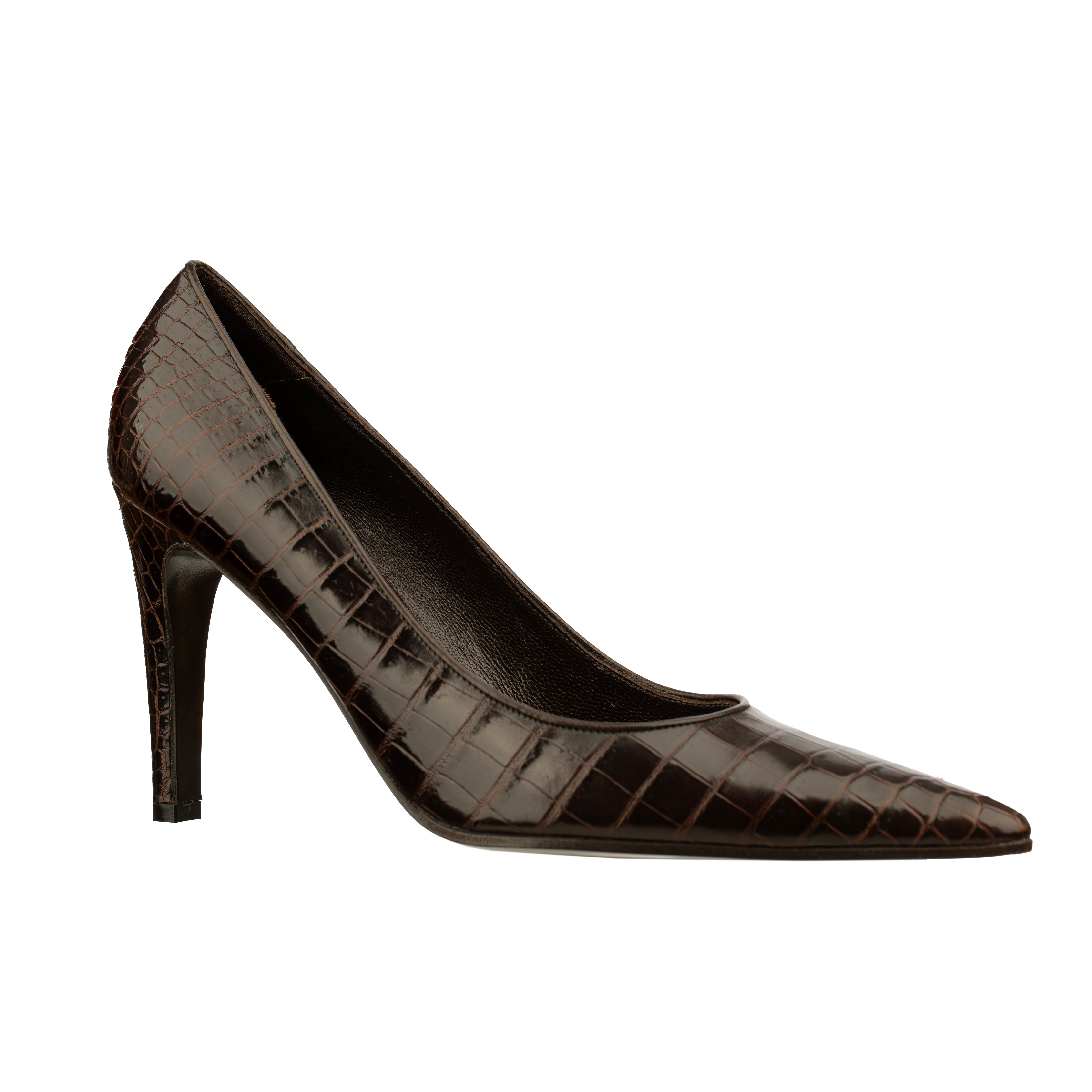 Bottega Veneta Brown Crocodile Leather Pumps - Size | 39