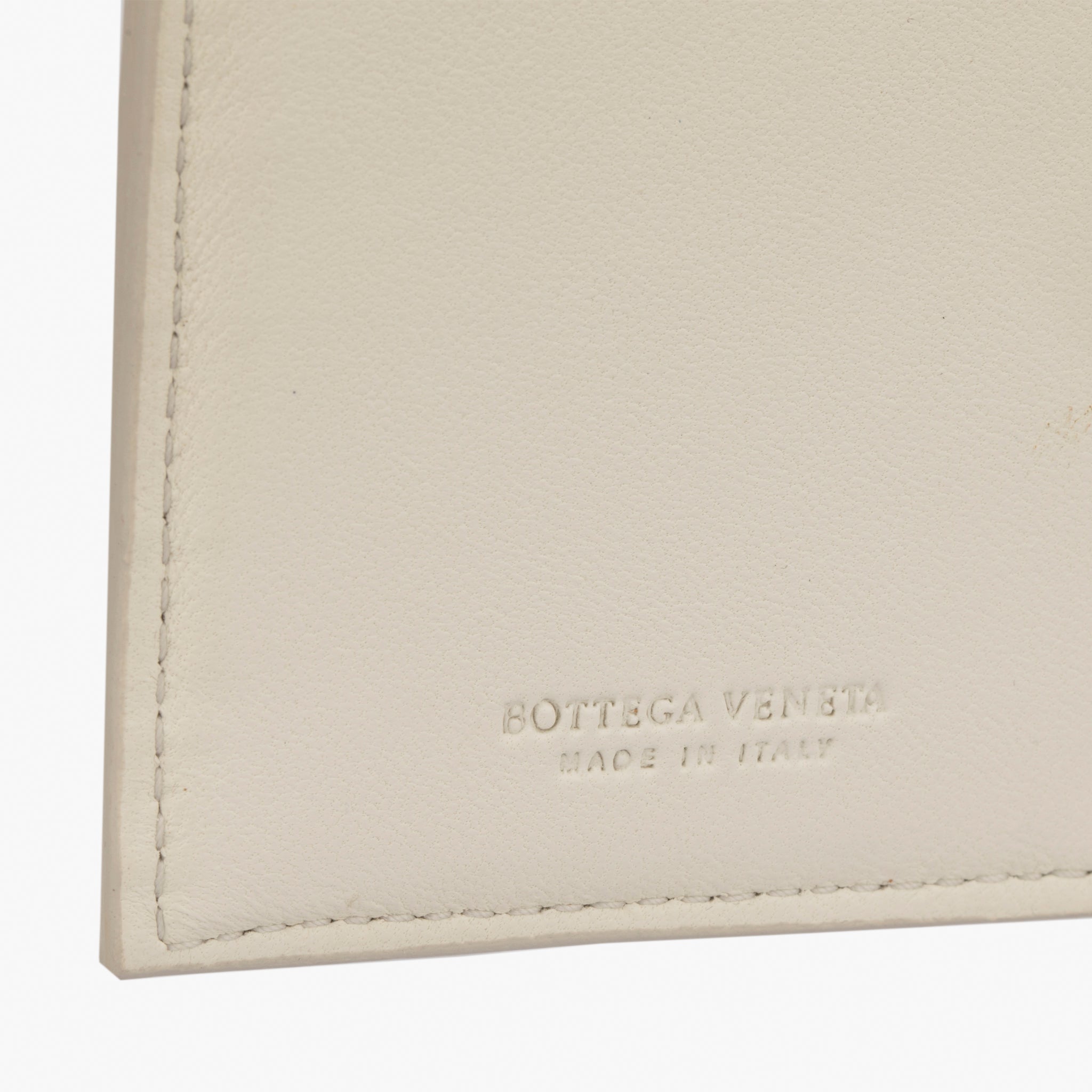 Bottega Veneta Intrecciato Leather Wallet in Ivory
