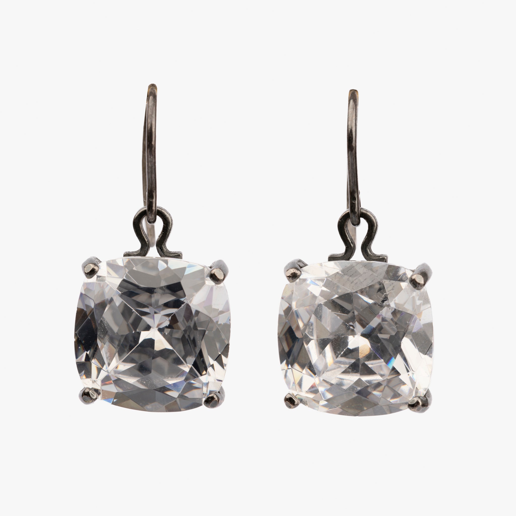 Bottega Veneta Crystal Faceted Drop Earrings