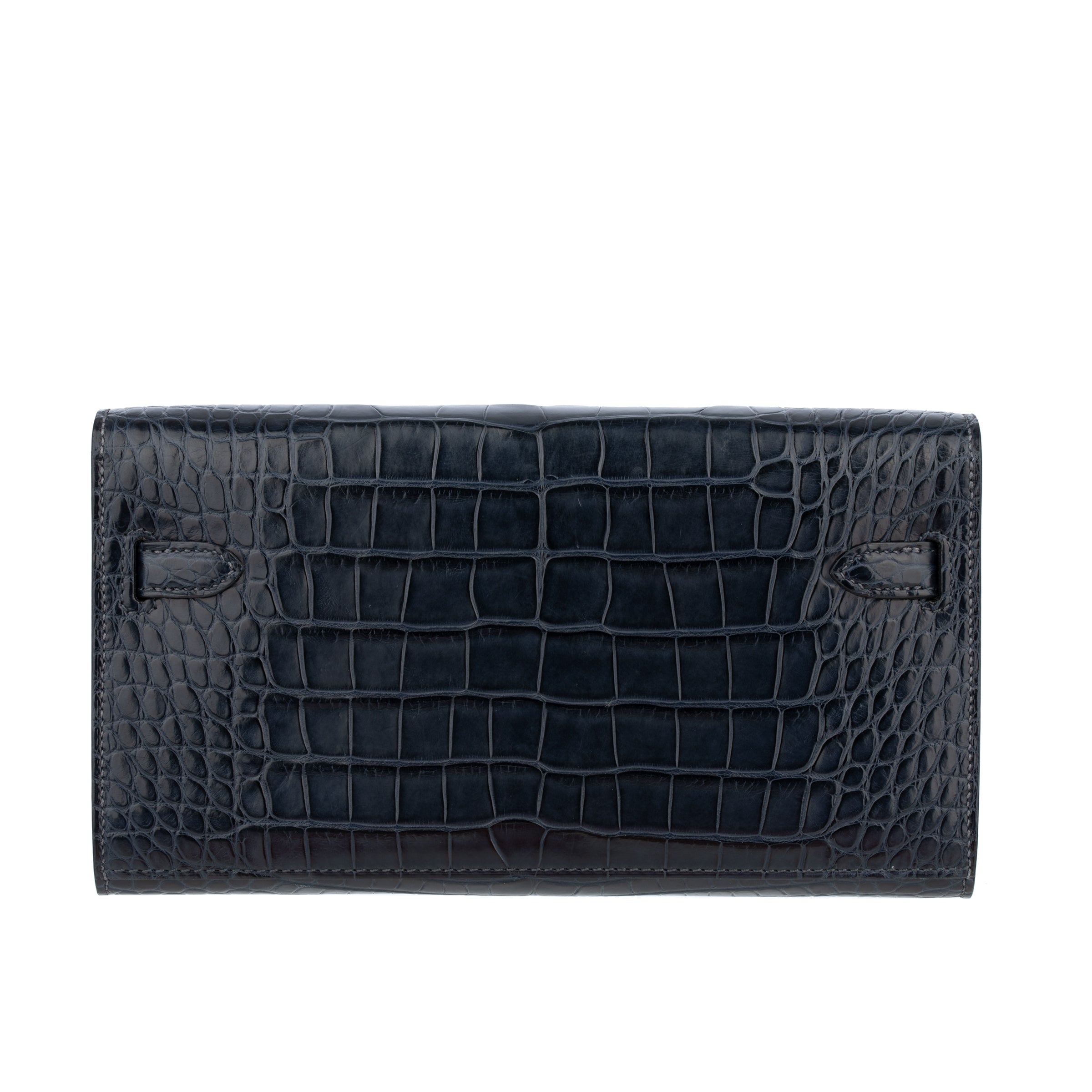 Hermès Kelly-To-Go Wallet Blue Indigo Matte Alligator Palladium Hardware