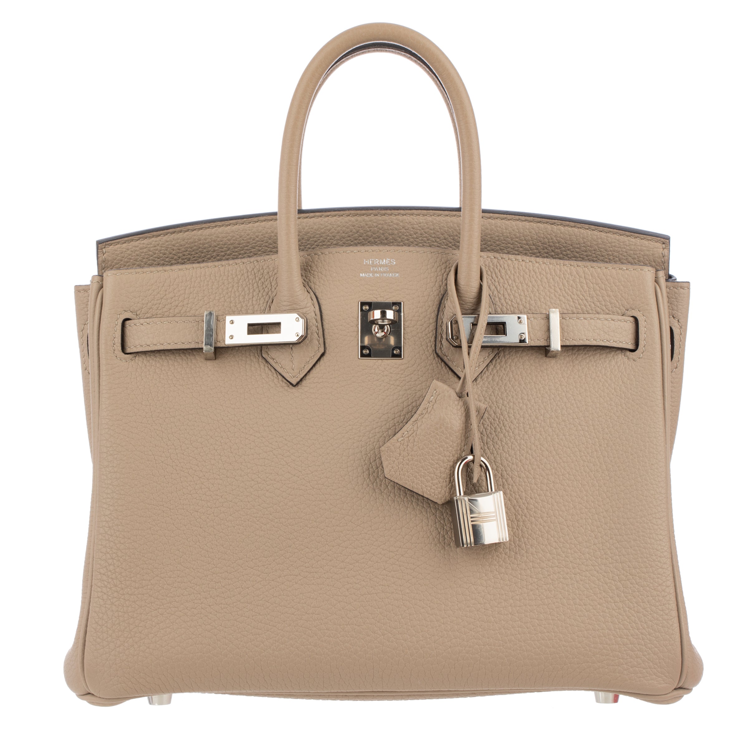 Hermes Birkin Verso 25cm Gris Tourterelle & Blue Ocean Togo Leather Palladium Hardware