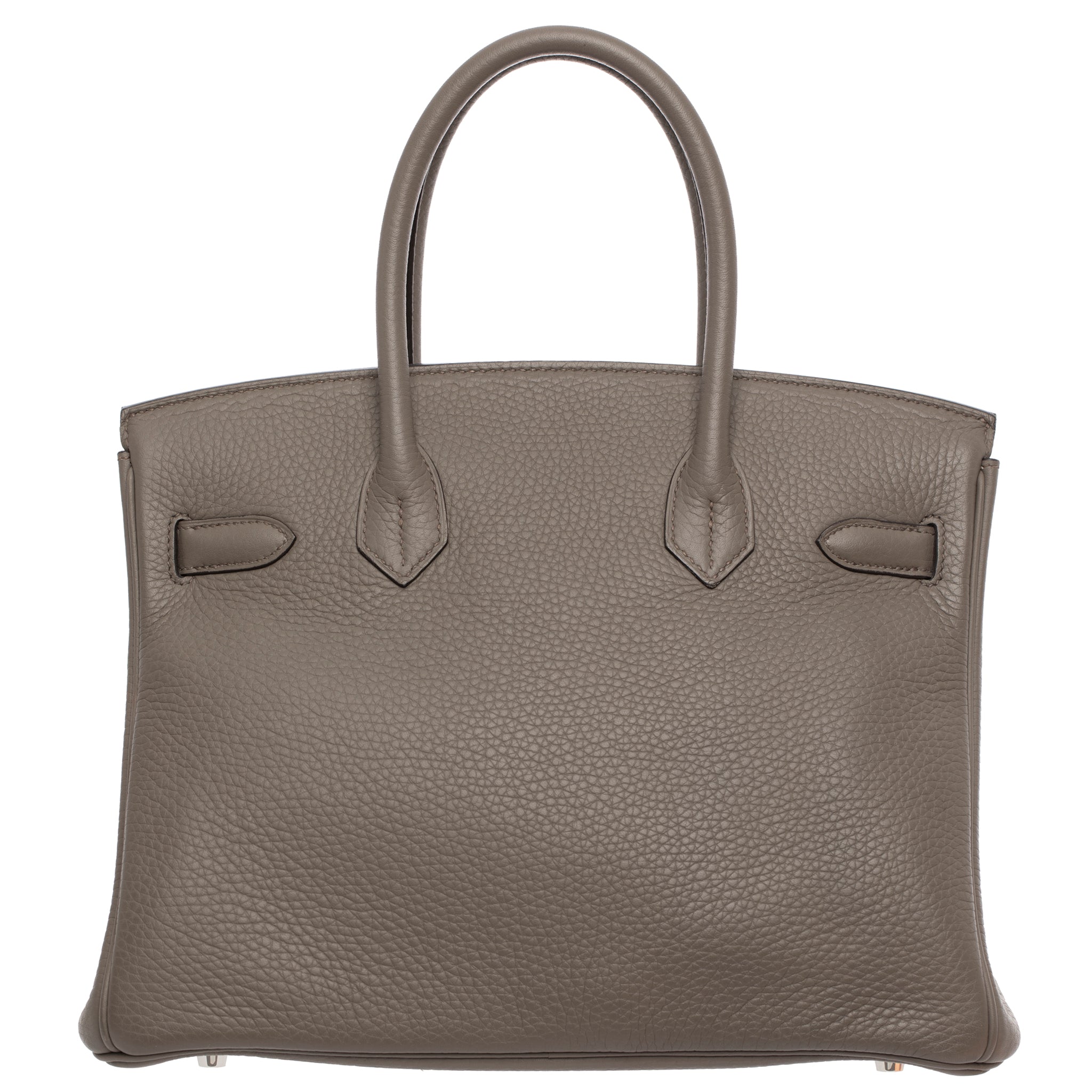 Hermes Birkin 30 Cm Gris Etain Togo Leather Palladium Hardware Stamp X