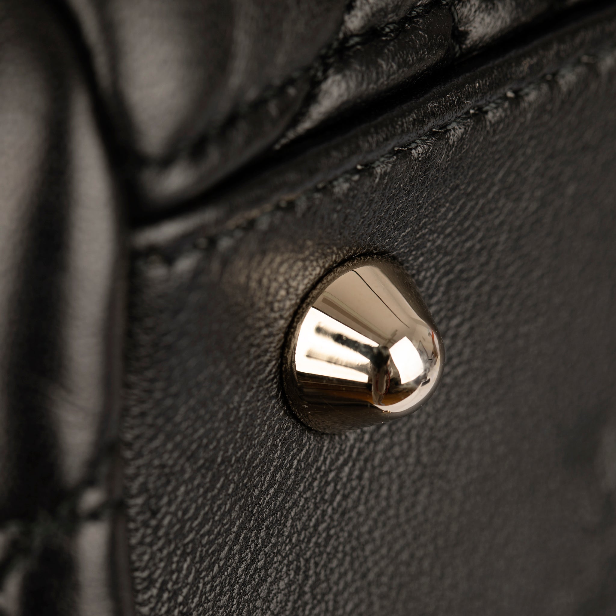 Christian Dior Black Quilted Lambskin Cannage Tote Champagne Tone Hardware