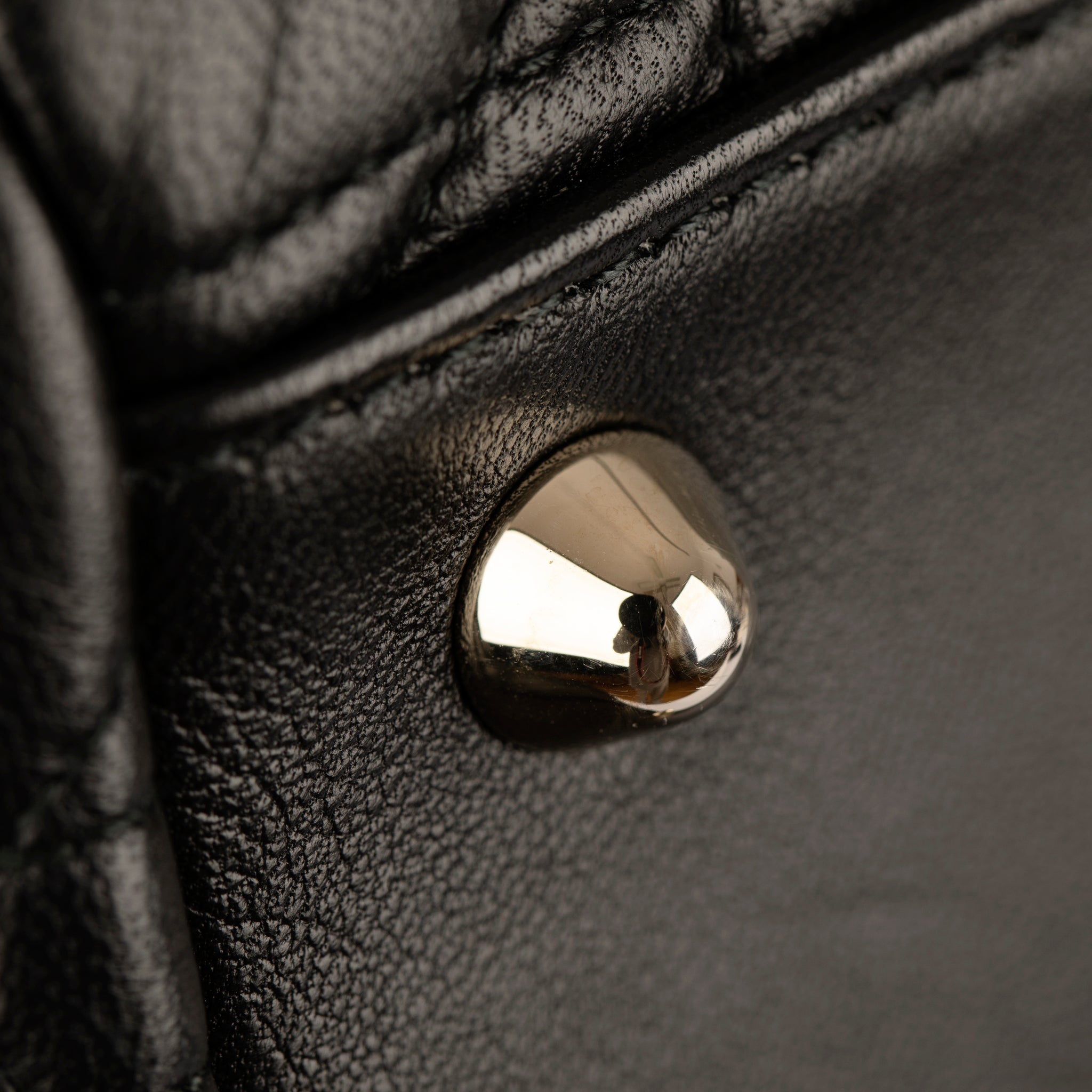 Christian Dior Black Quilted Lambskin Cannage Tote Champagne Tone Hardware