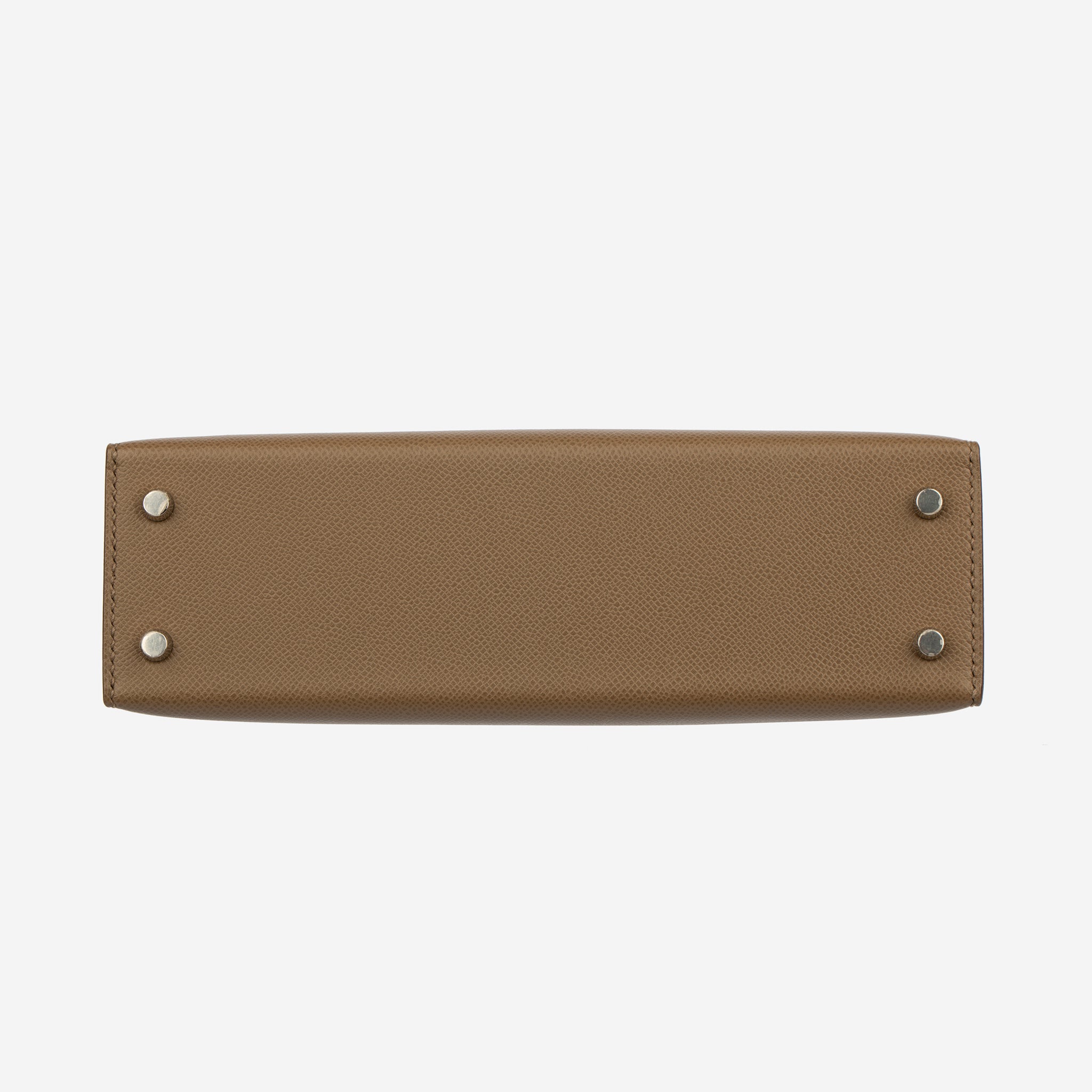 Hermes Mini Kelly II Touch Etoupe and Beton Veau Madame Palladium Hardware