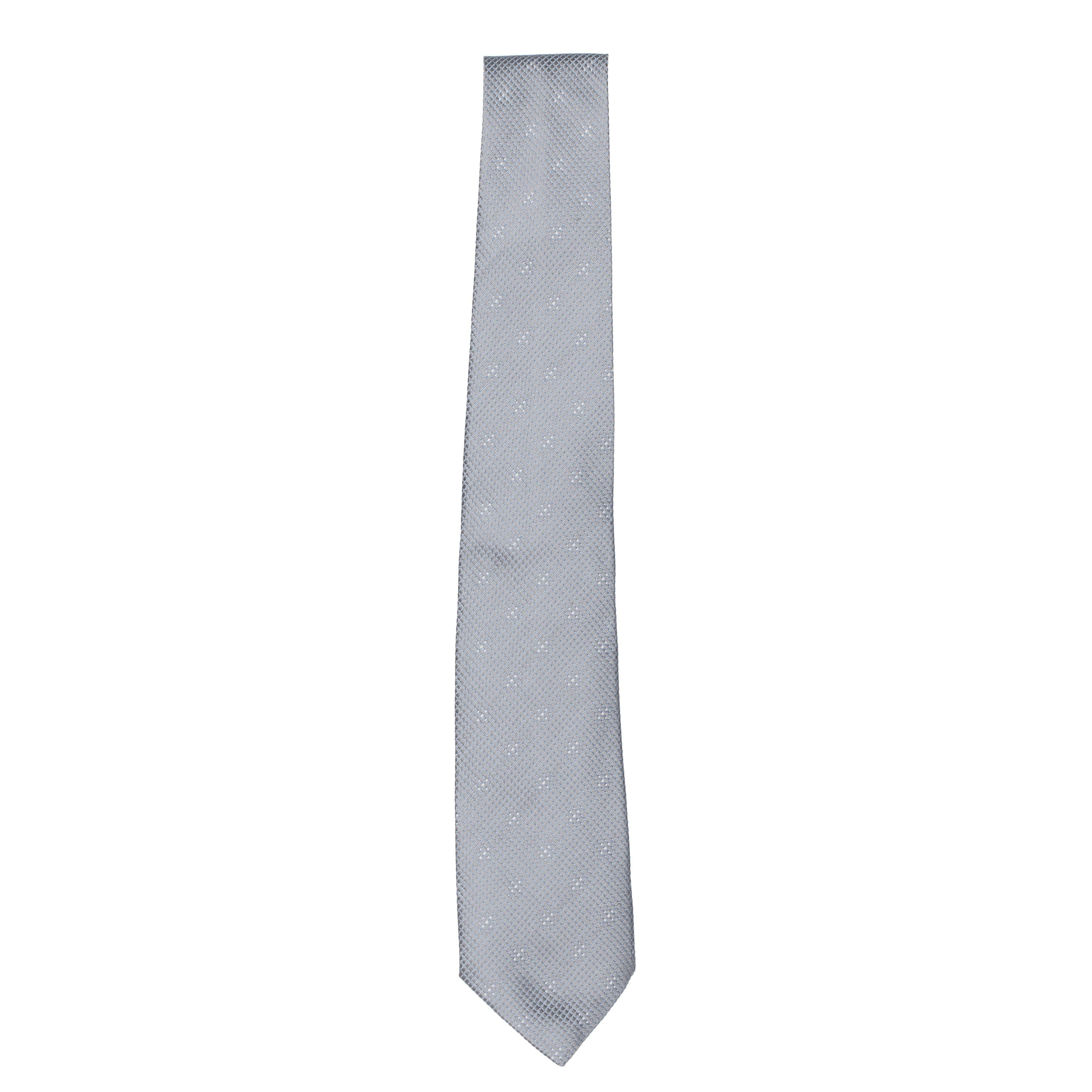 Armani Mens Blue Jacquard Micro Pattern Tie
