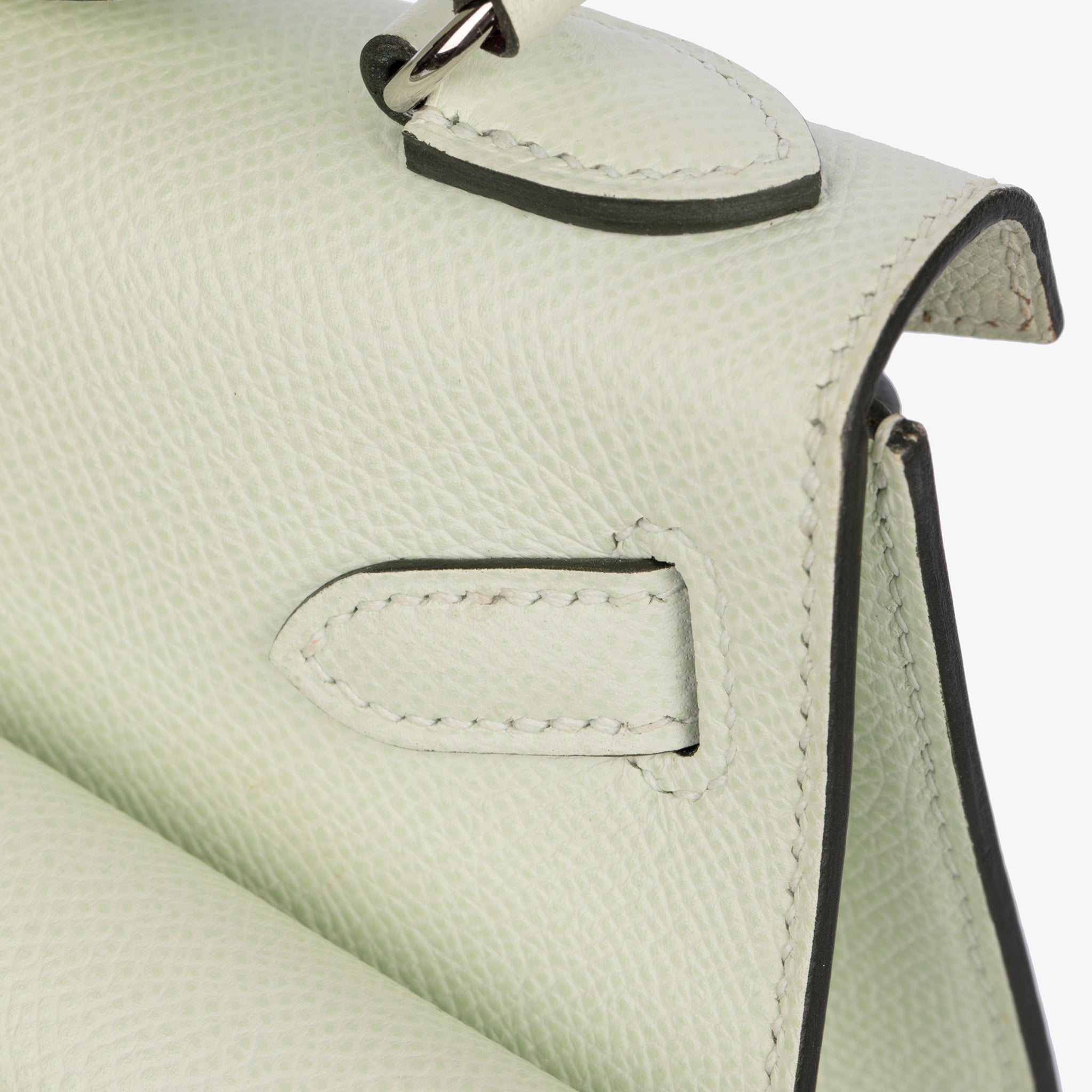 Hermes Hermès Kelly Désordre Vert Fizz Epsom with Palladium Hardware