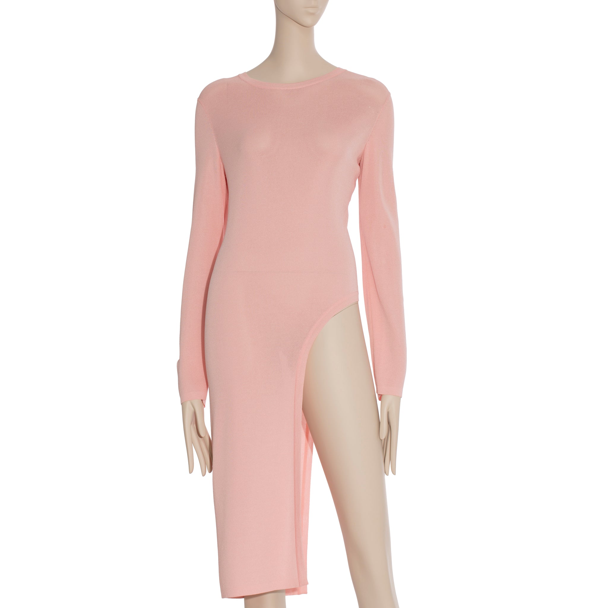 Chanel Knit Pink Long Sleeve Dress/Top 40 FR