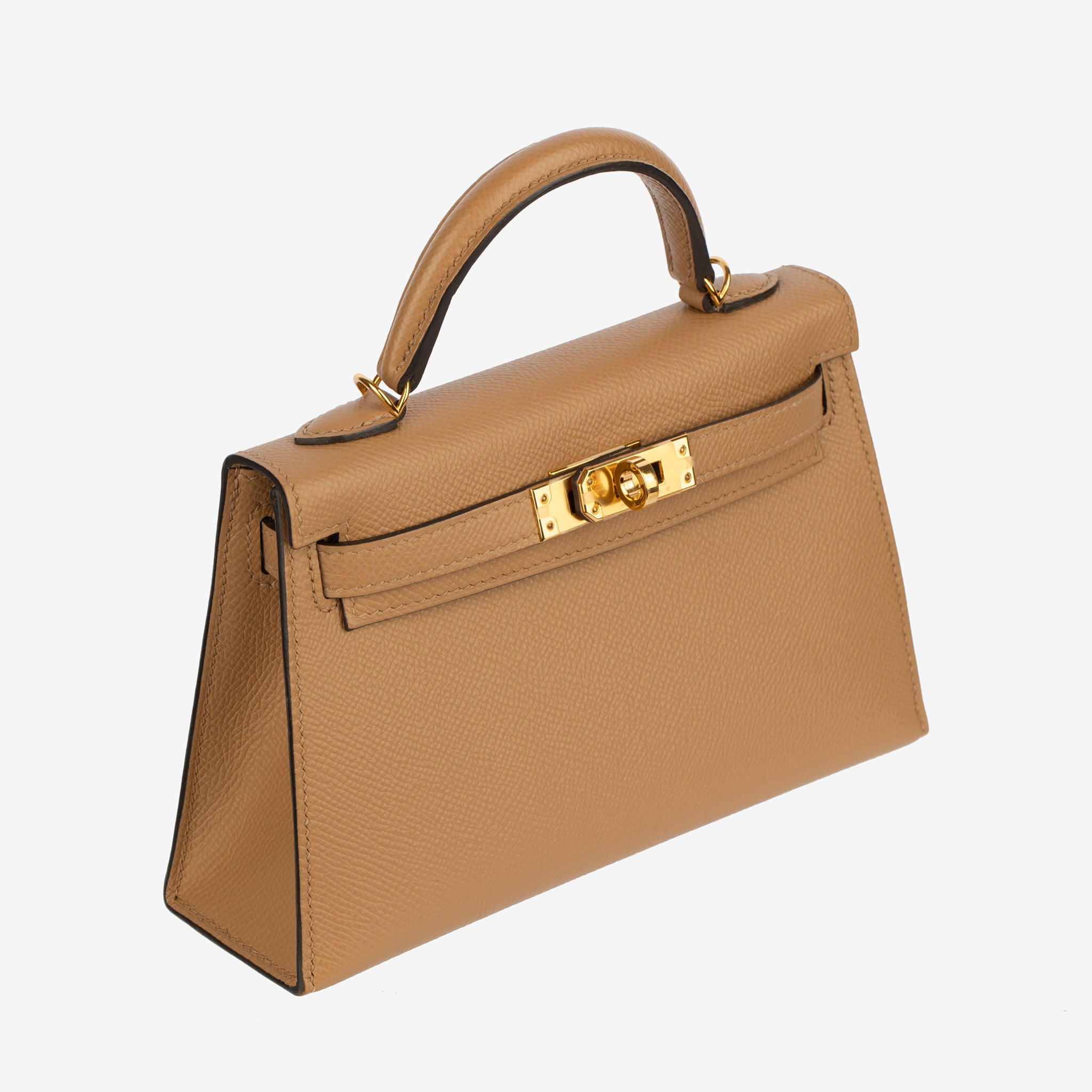 Hermes Mini Kelly II Chai Epsom Leather Gold Hardware