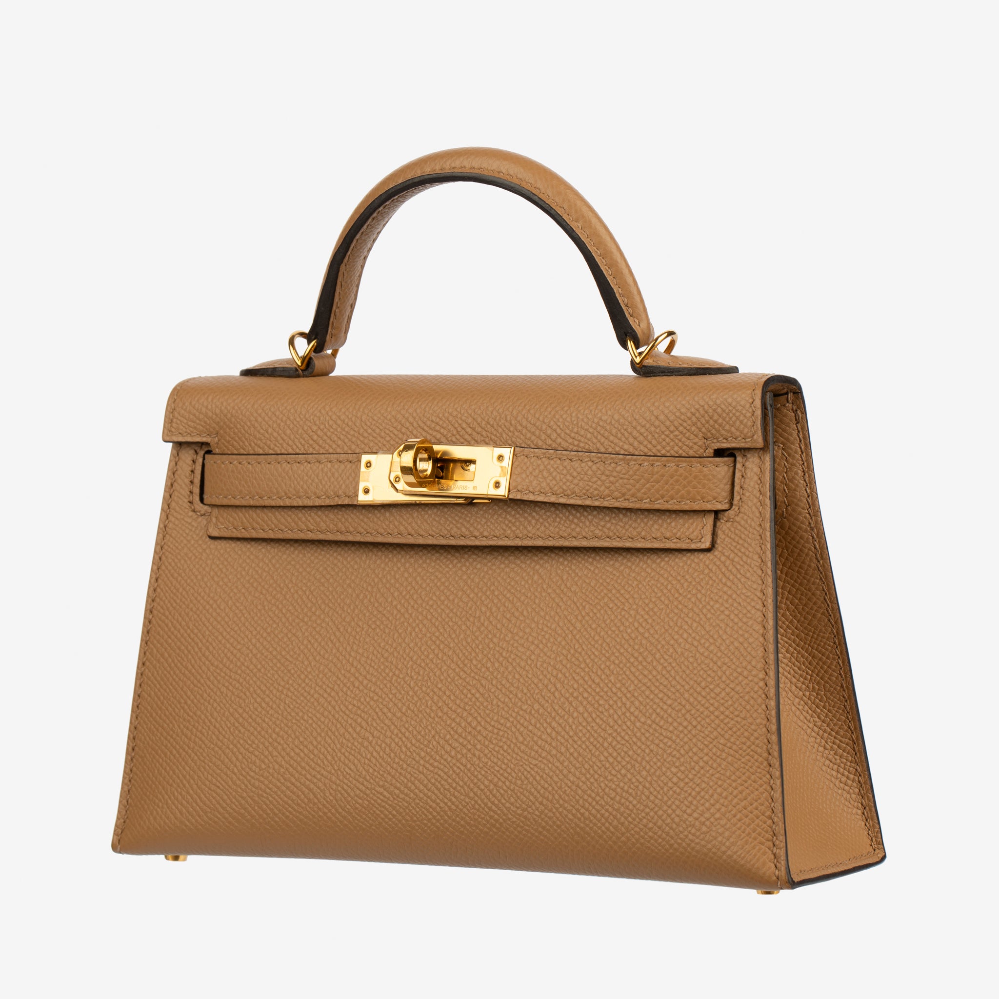 Hermes Mini Kelly II Chai Epsom Leather Gold Hardware
