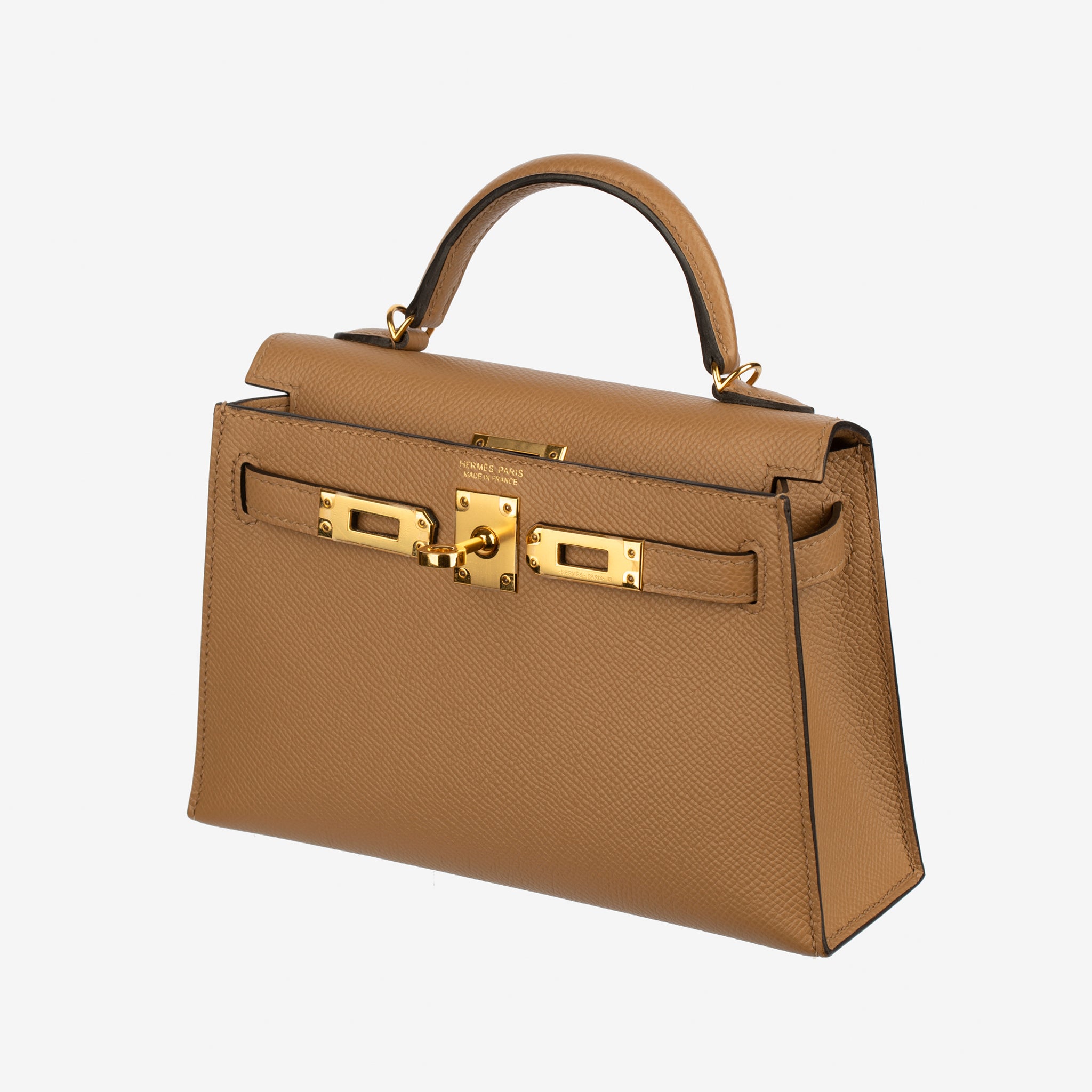 Hermes Mini Kelly II Chai Epsom Leather Gold Hardware