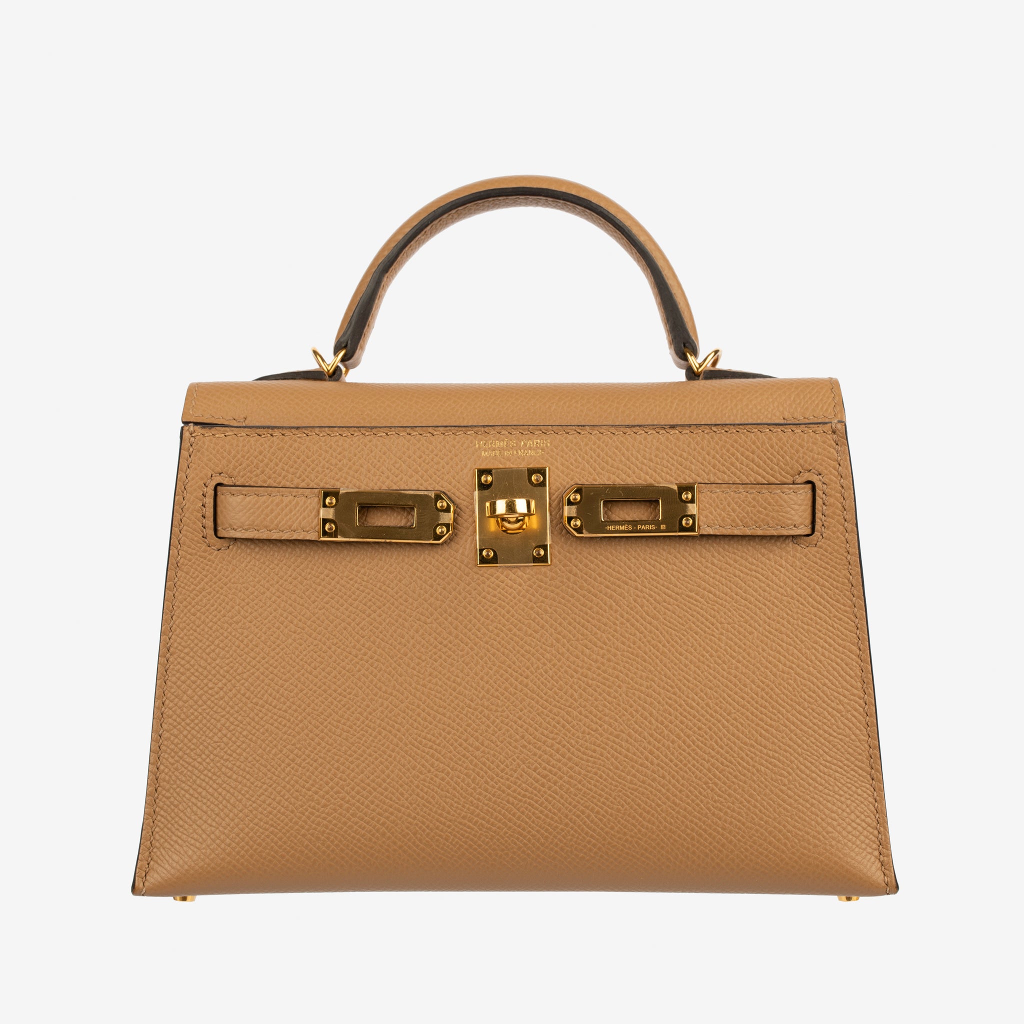 Hermes Mini Kelly II Chai Epsom Leather Gold Hardware