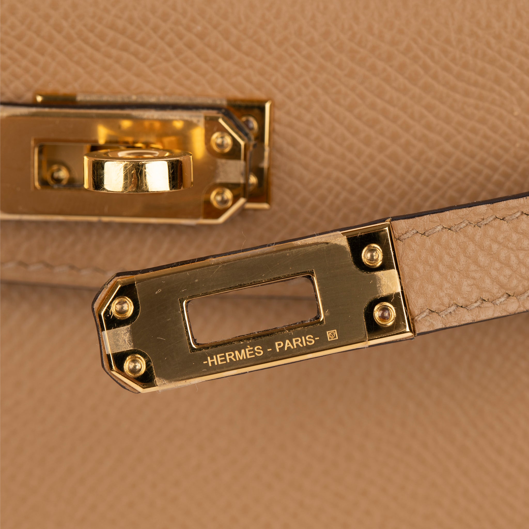 Hermes Mini Kelly II Chai Epsom Leather Gold Hardware