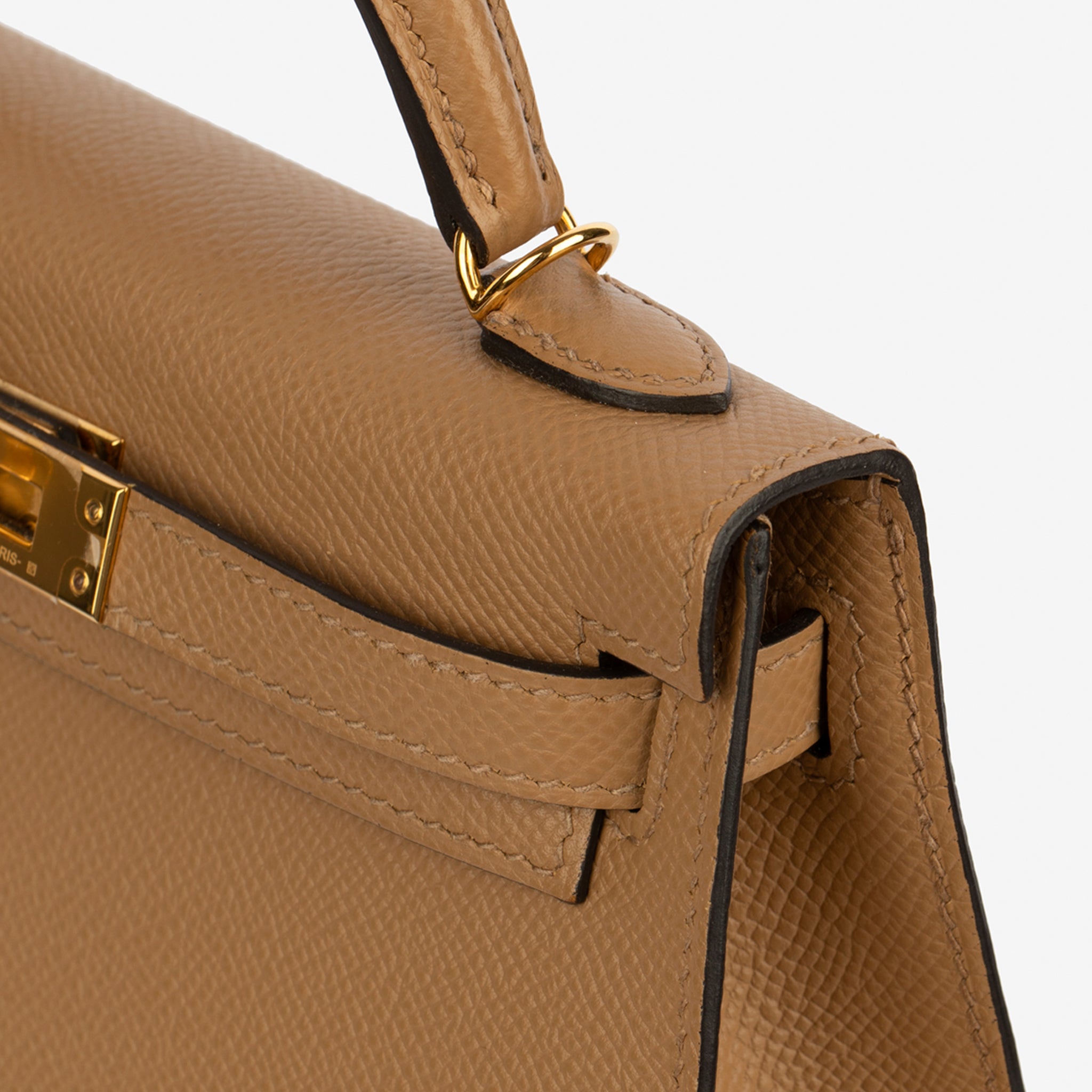 Hermes Mini Kelly II Chai Epsom Leather Gold Hardware