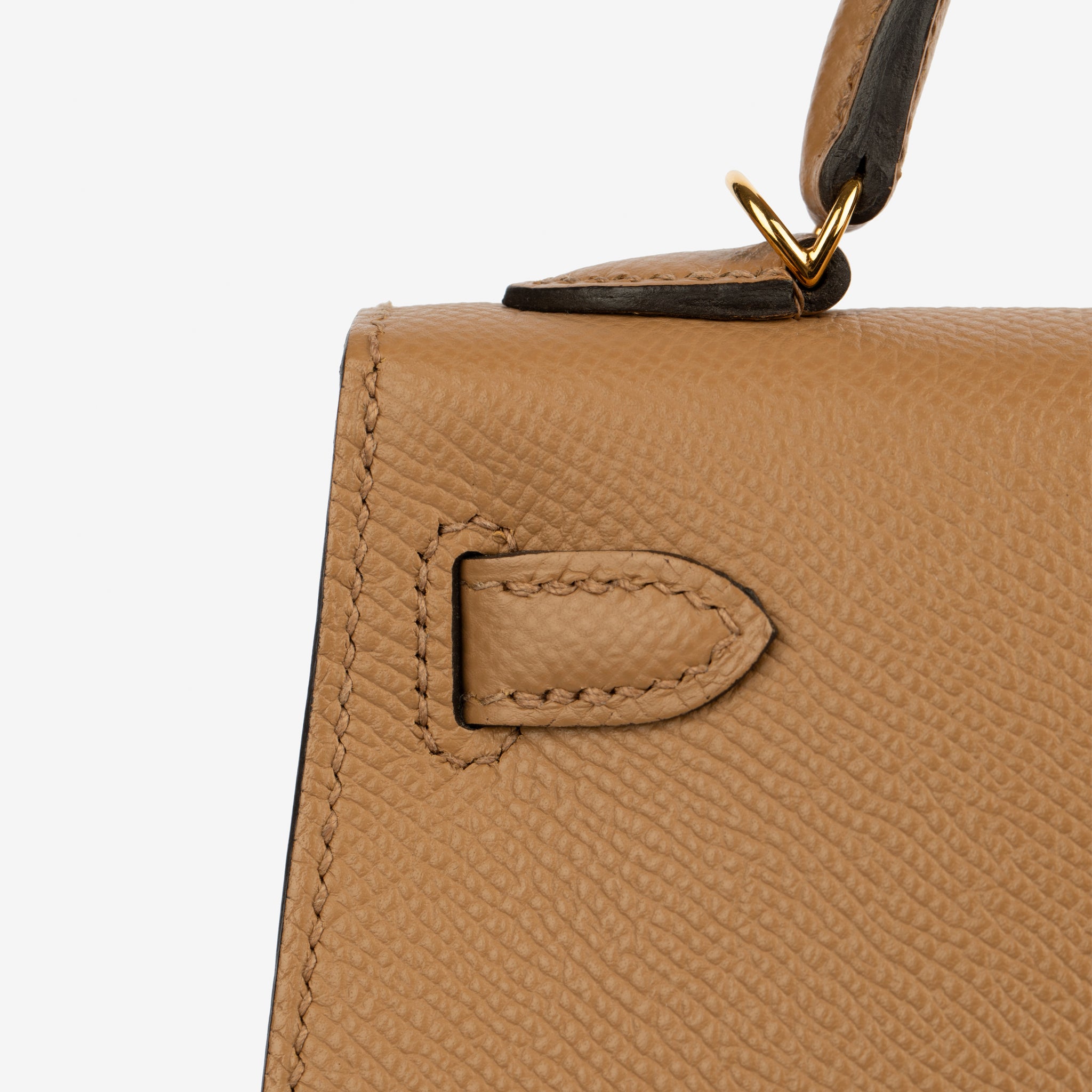 Hermes Mini Kelly II Chai Epsom Leather Gold Hardware