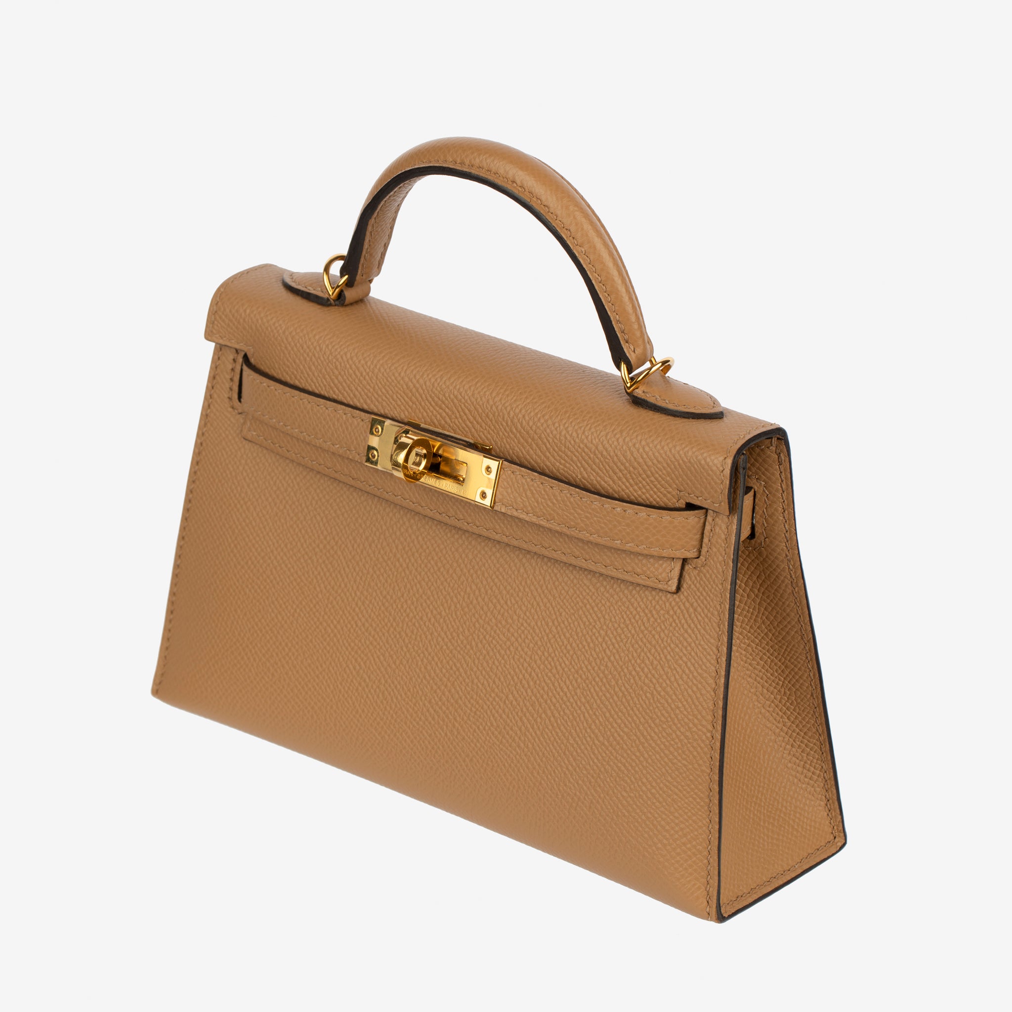 Hermes Mini Kelly II Chai Epsom Leather Gold Hardware