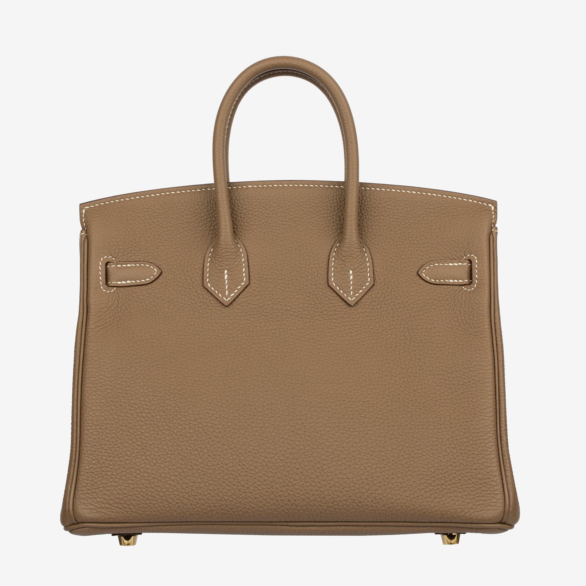 Hermes Birkin 25cm Etoupe Togo Leather Gold Hardware