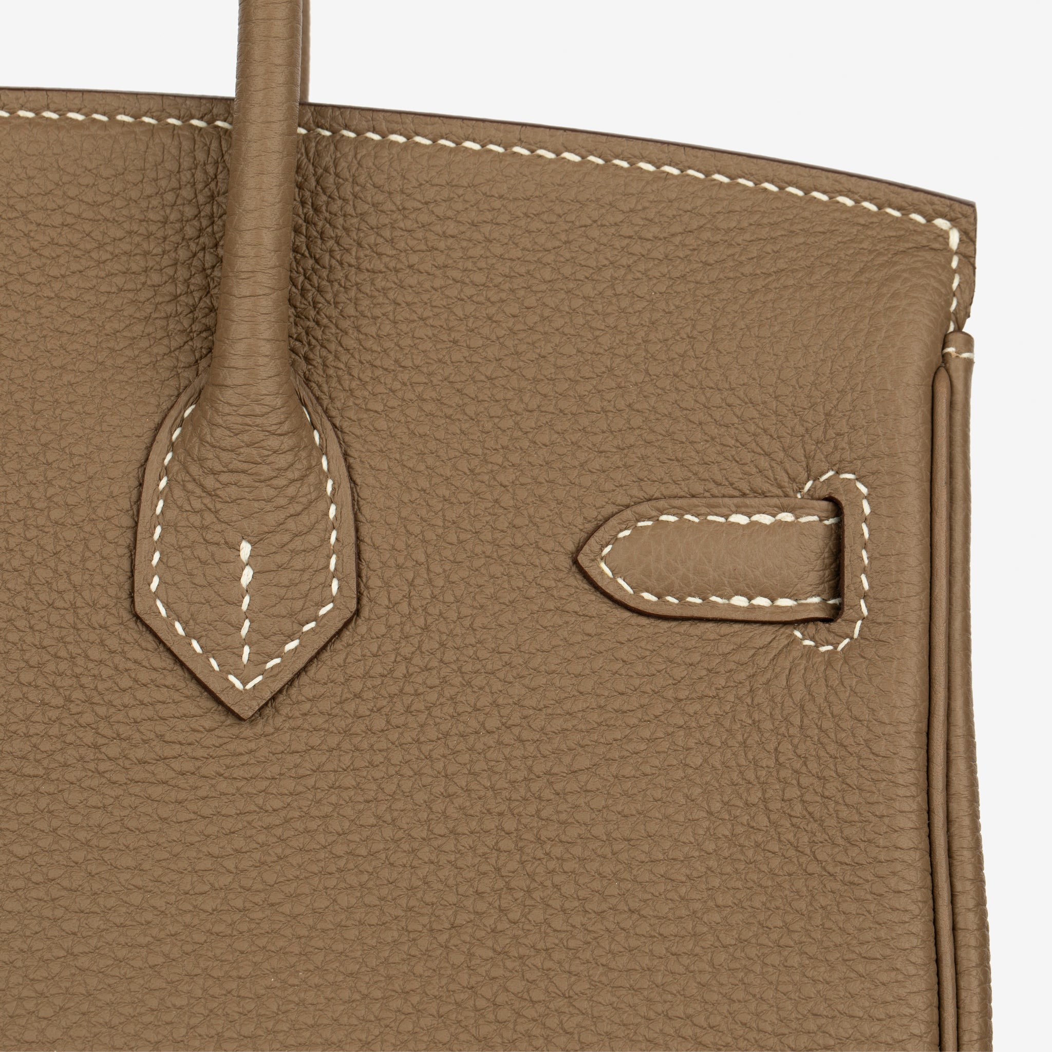 Hermes Birkin 25cm Etoupe Togo Leather Gold Hardware