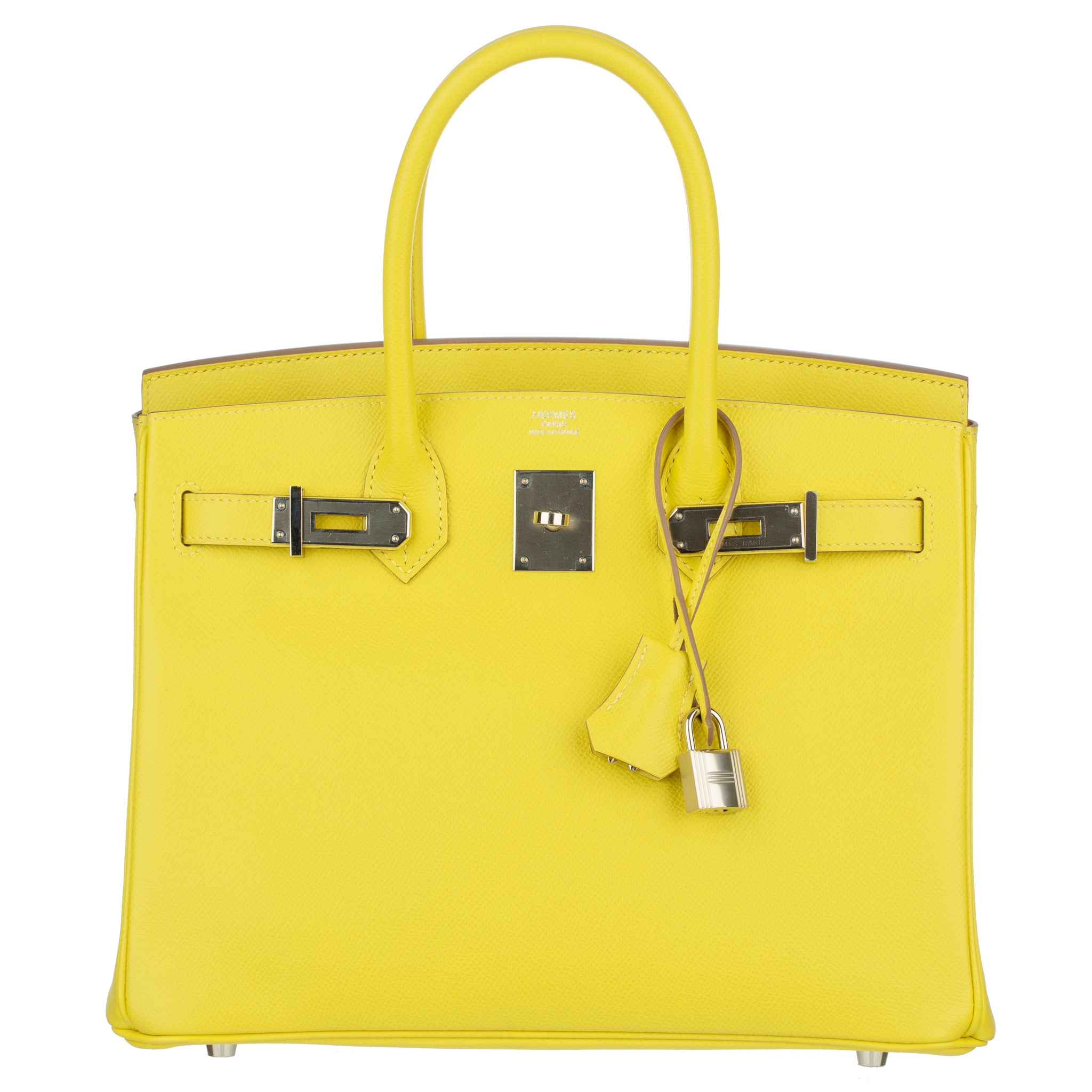 Hermes Birkin 30cm Lime Epsom Leather Palladium Hardware