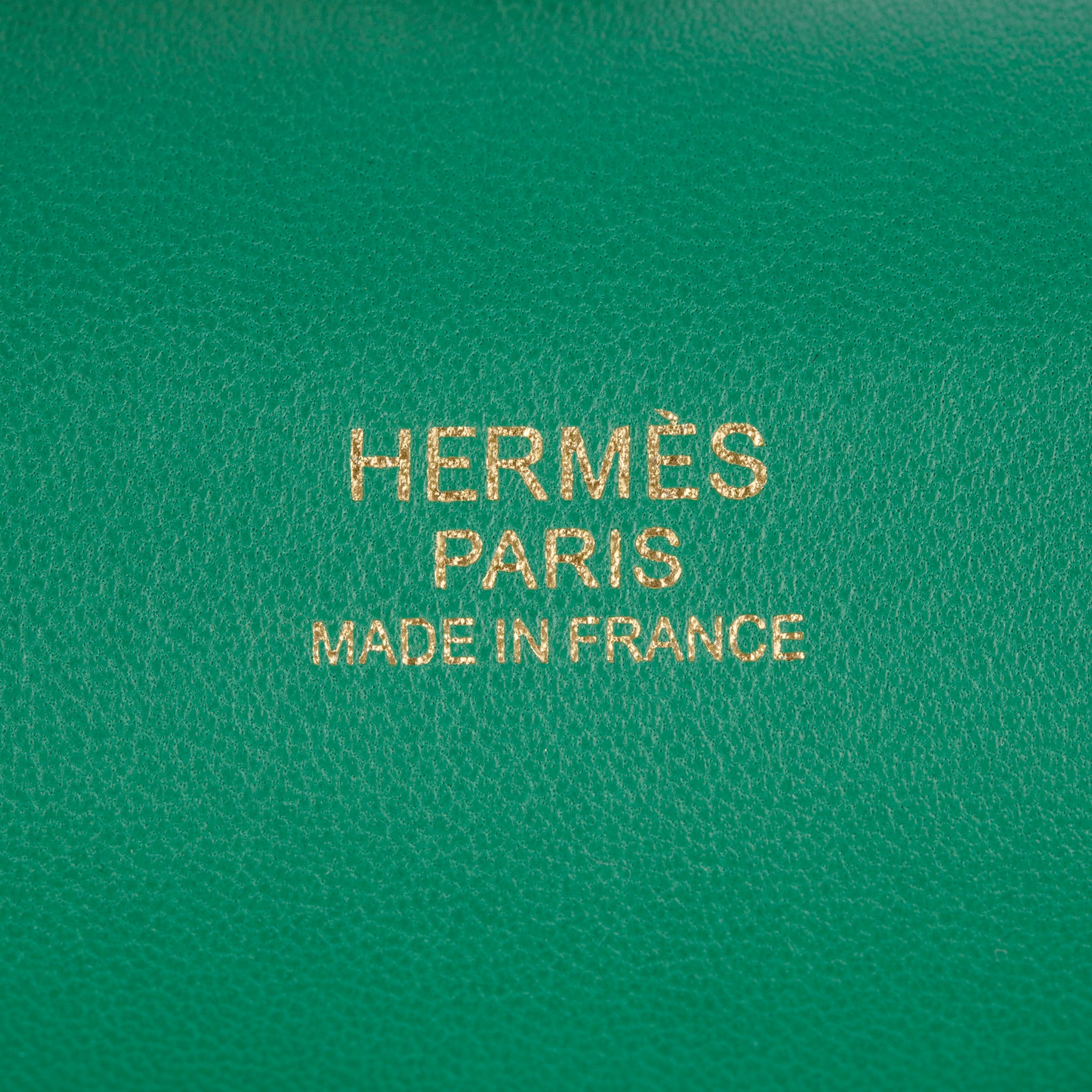 Hermes Toolbox 20 Vert Vertigo Evercolour Leather Permabrass Hardware