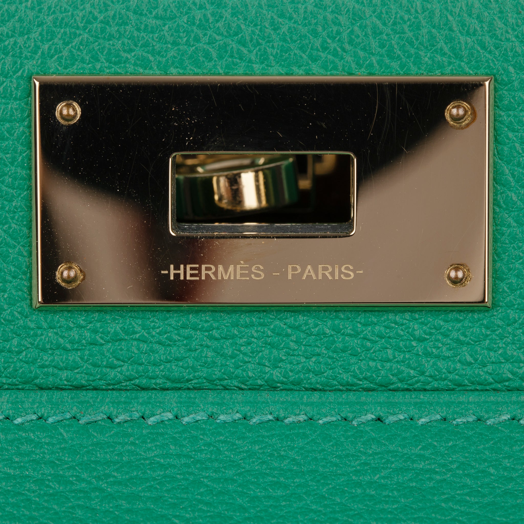 Hermes Toolbox 20 Vert Vertigo Evercolour Leather Permabrass Hardware