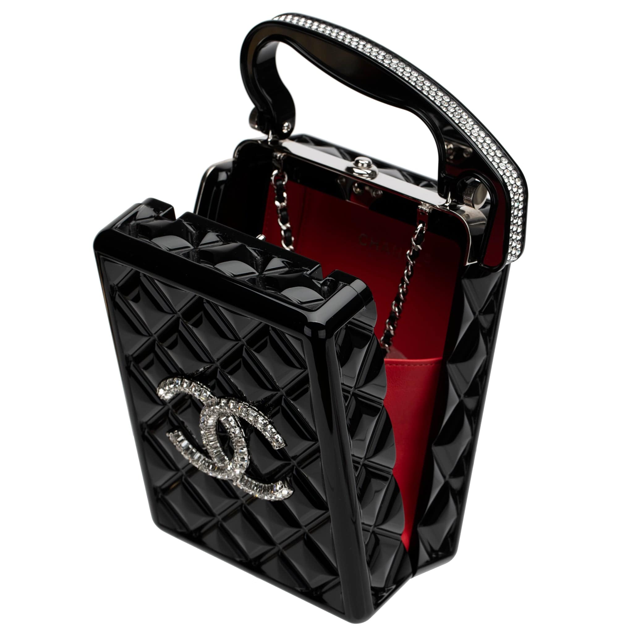 CHANEL MINAUDIÈRE LIMITED EDITION PLEXIGLASS TRAFFIC SILVER-TONE HARDWARE - On Repeat