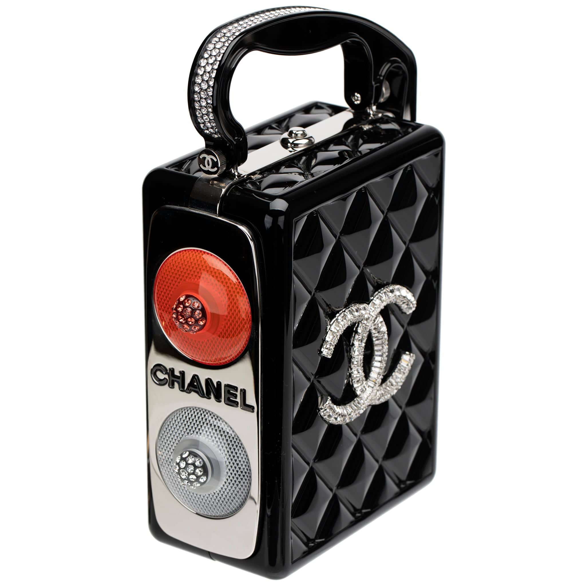 CHANEL MINAUDIÈRE LIMITED EDITION PLEXIGLASS TRAFFIC SILVER-TONE HARDWARE - On Repeat