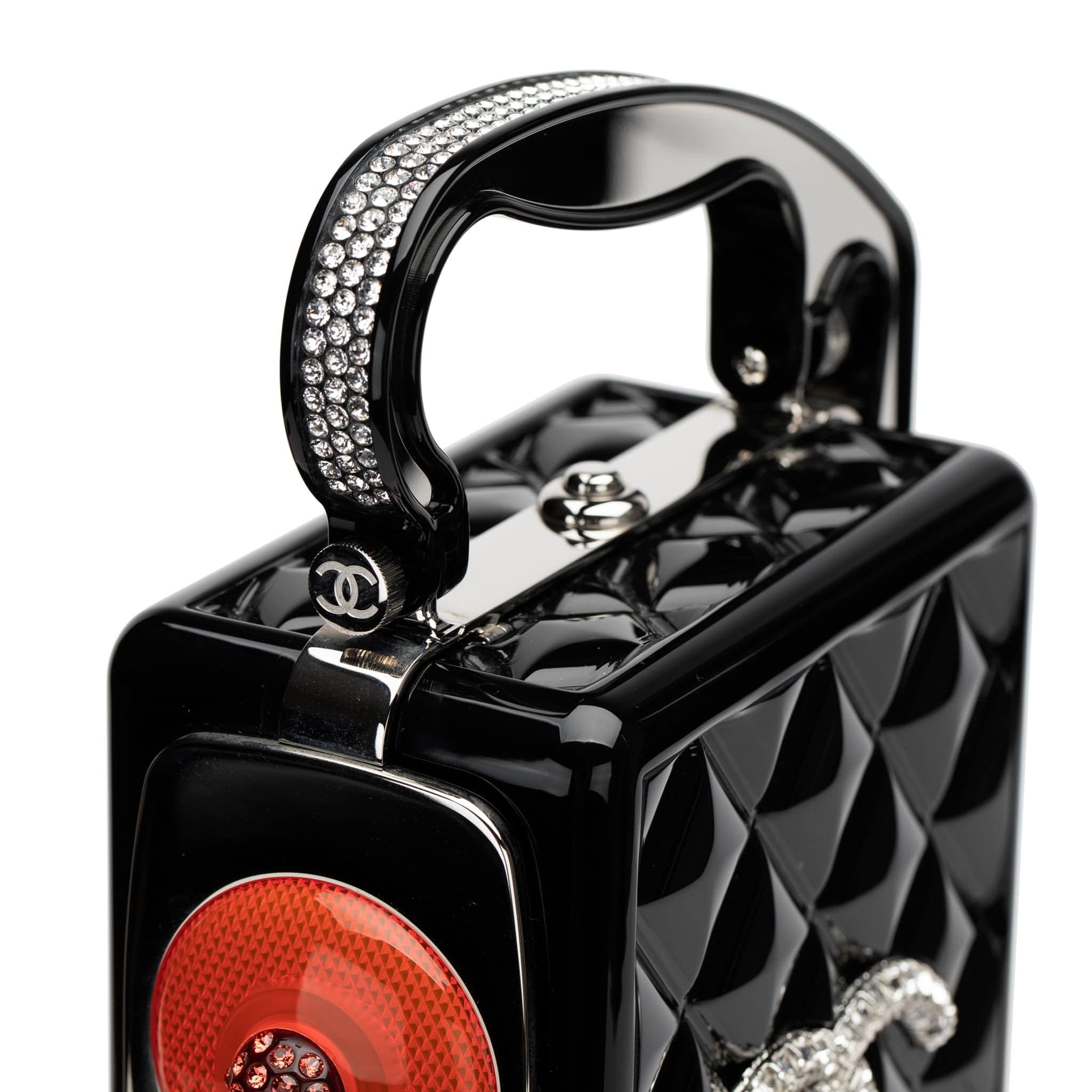 CHANEL MINAUDIÈRE LIMITED EDITION PLEXIGLASS TRAFFIC SILVER-TONE HARDWARE - On Repeat