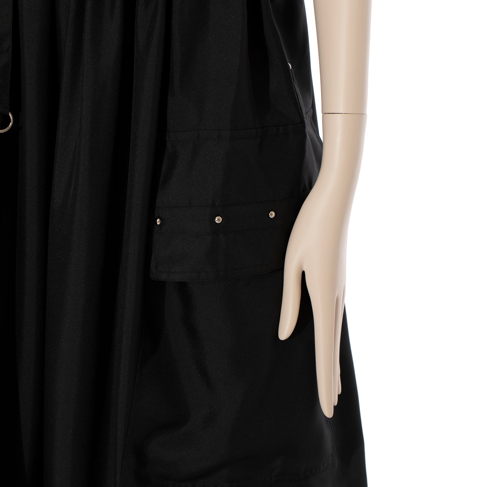 Hermes Bustier Dress Black Silk