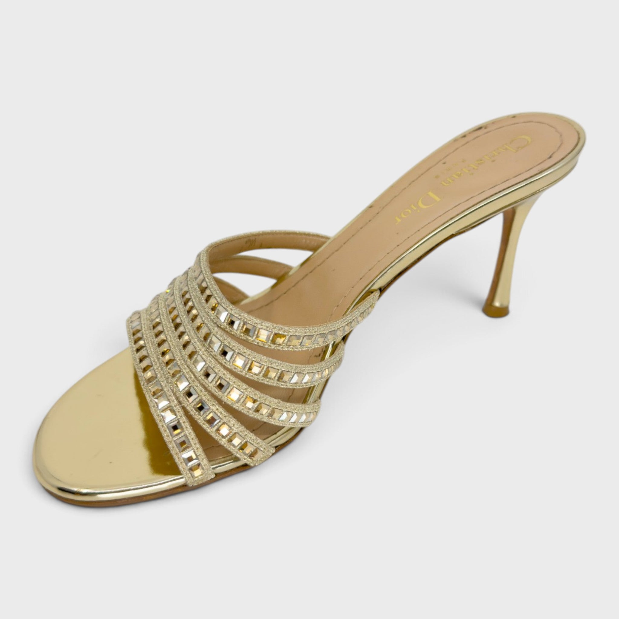 Christian Dior Gem Heels | Size 37.5