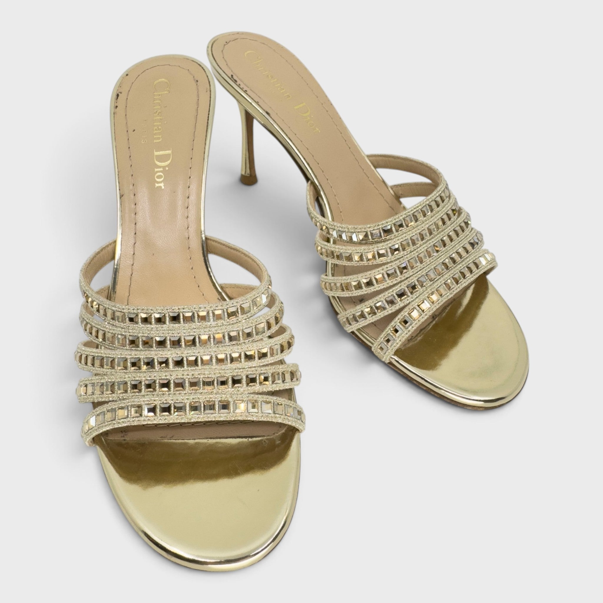 Christian Dior Gem Heels | Size 37.5