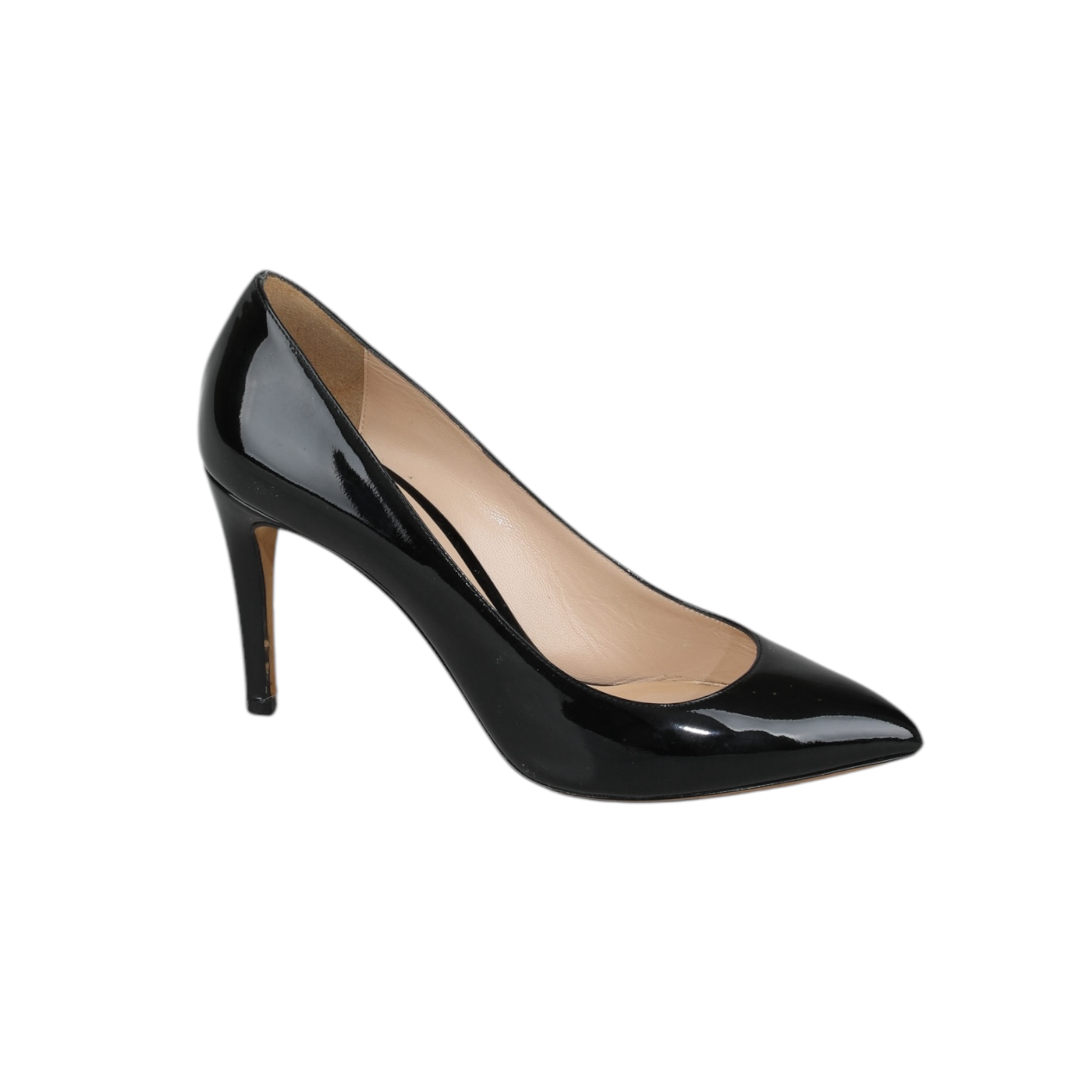 Armani Black Patent Leather Heels 36 IT