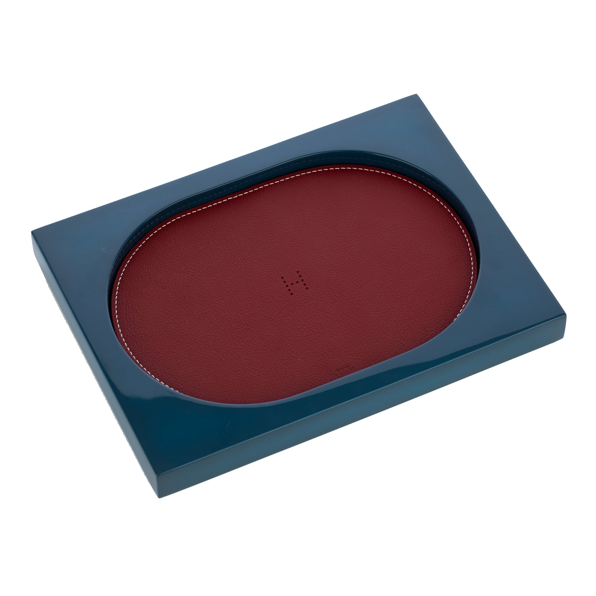 Hermes Manege Rectangular Change Tray Blue | Small Model