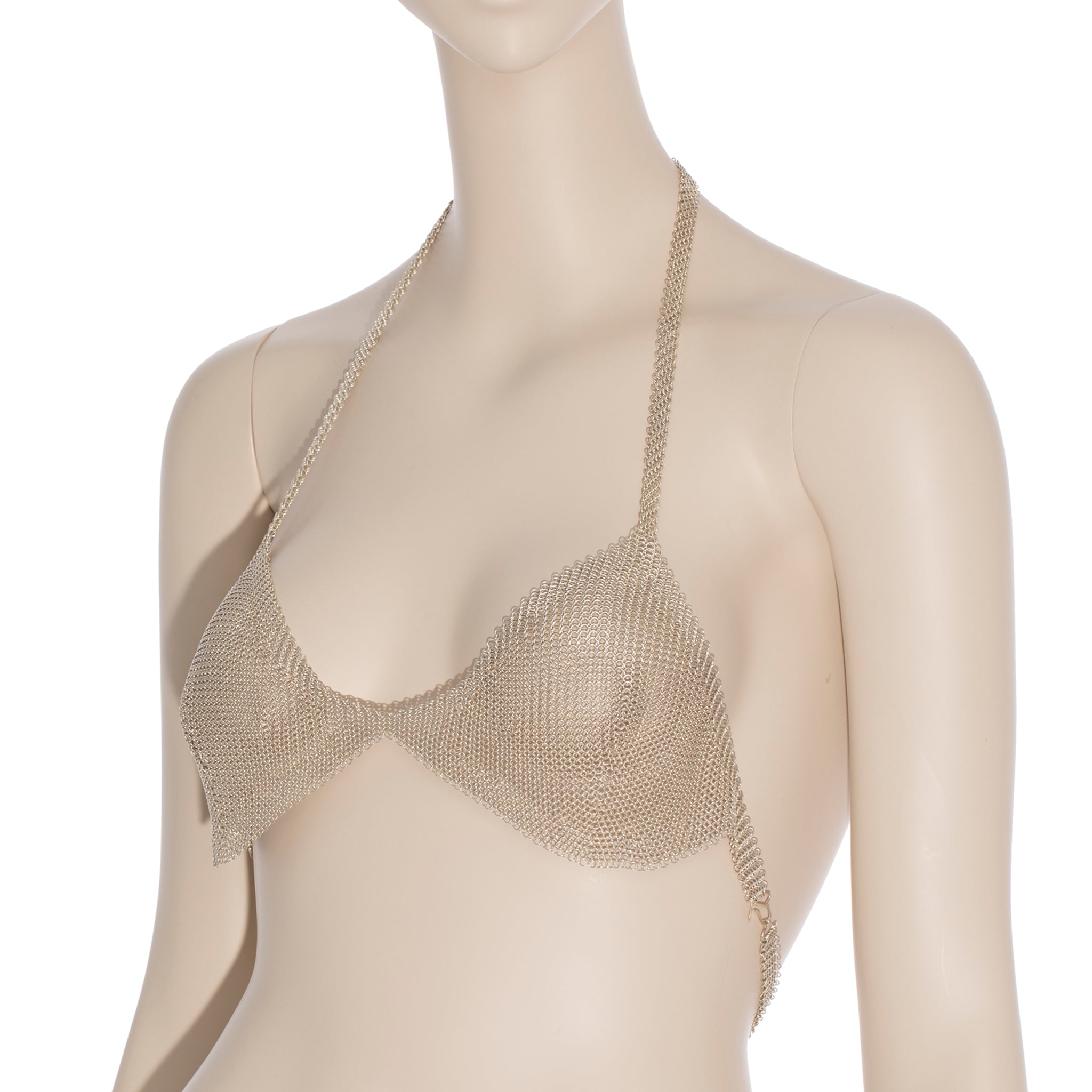 Tiffany & Co Sterling Silver Mesh Halter Top By Elsa Peretti