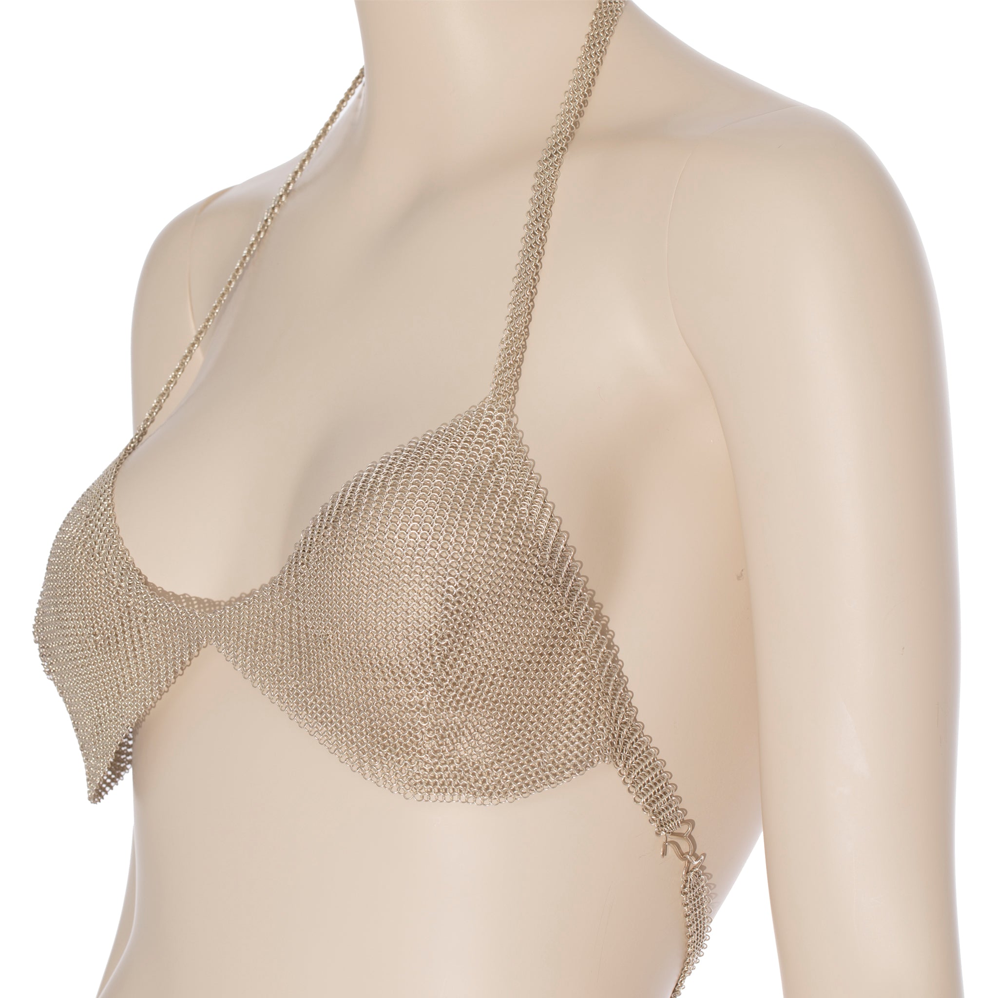 Tiffany & Co Sterling Silver Mesh Halter Top By Elsa Peretti