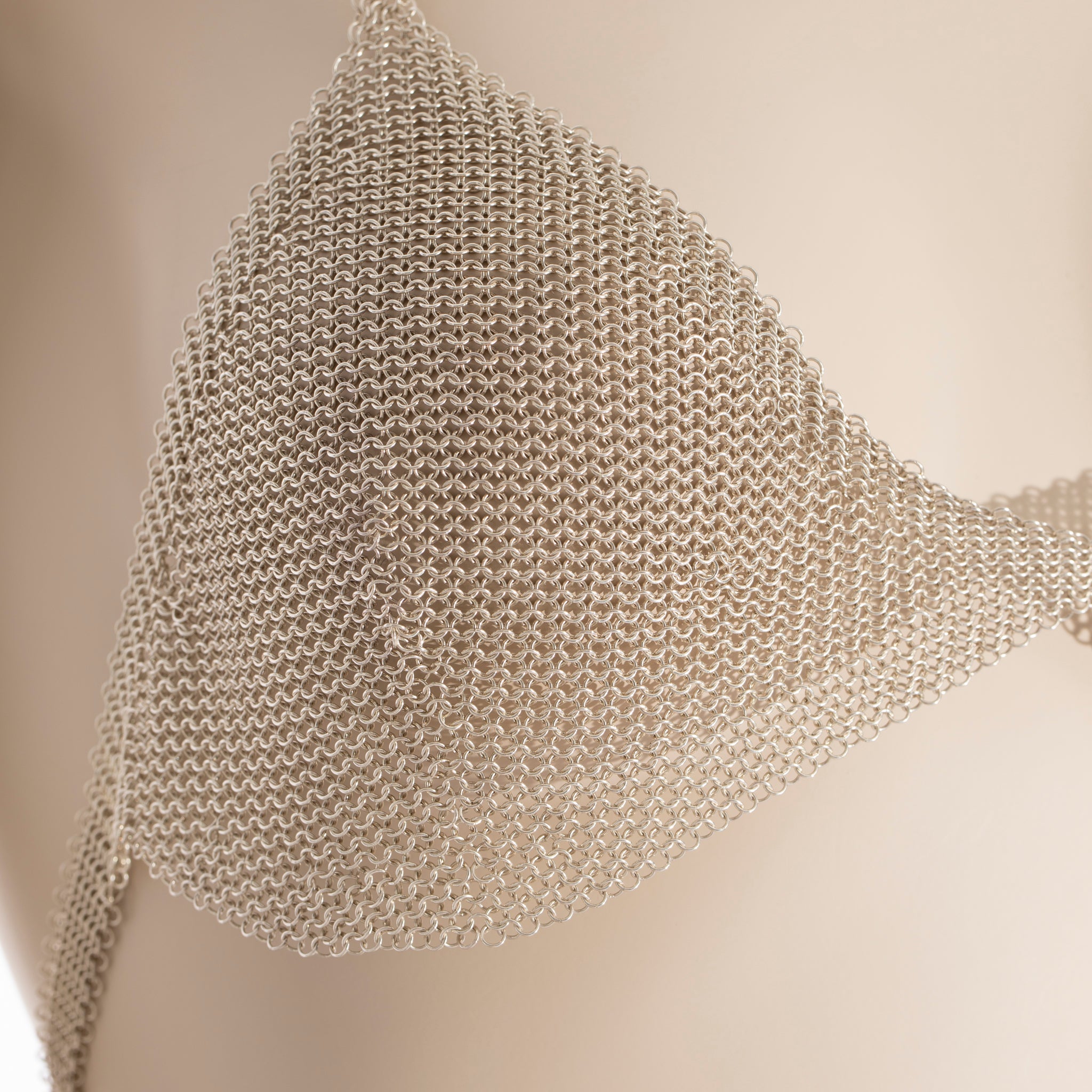 Tiffany & Co Sterling Silver Mesh Halter Top By Elsa Peretti