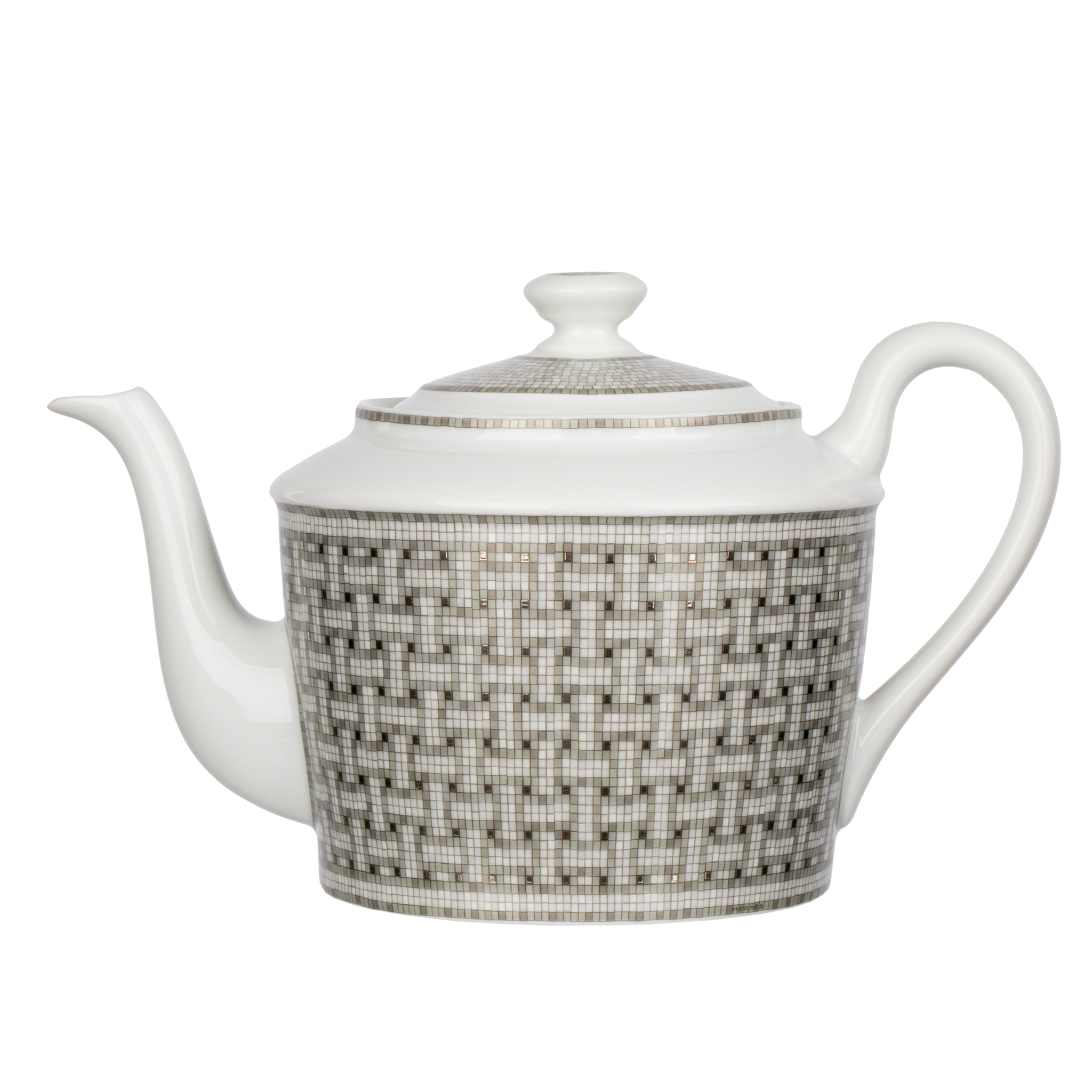 Hermes Mosaique au 24 Platinum Teapot