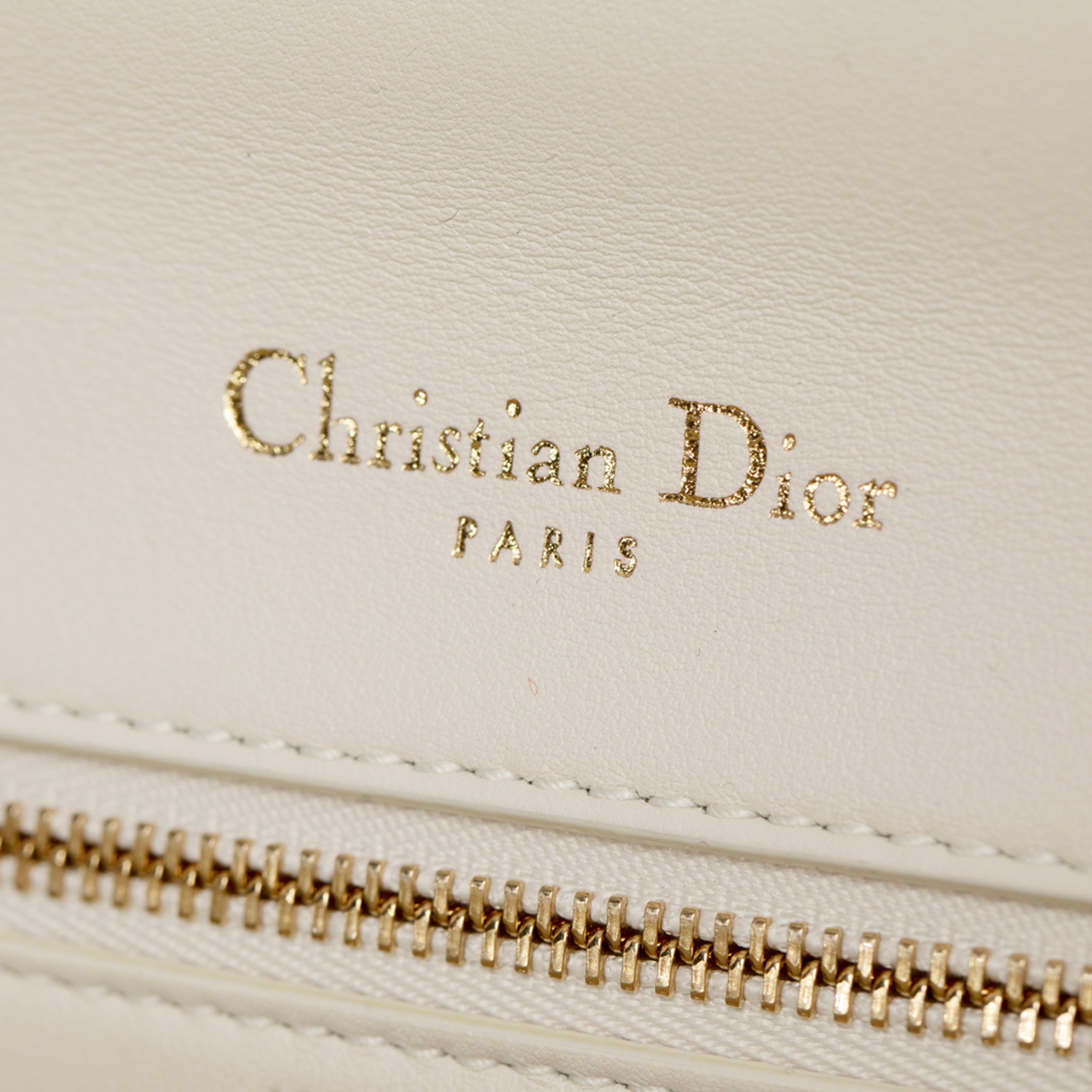 Christian Dior 2018 Embroidered & Bead-Embellished Diorama Shoulder Bag Gold Tone Hardware