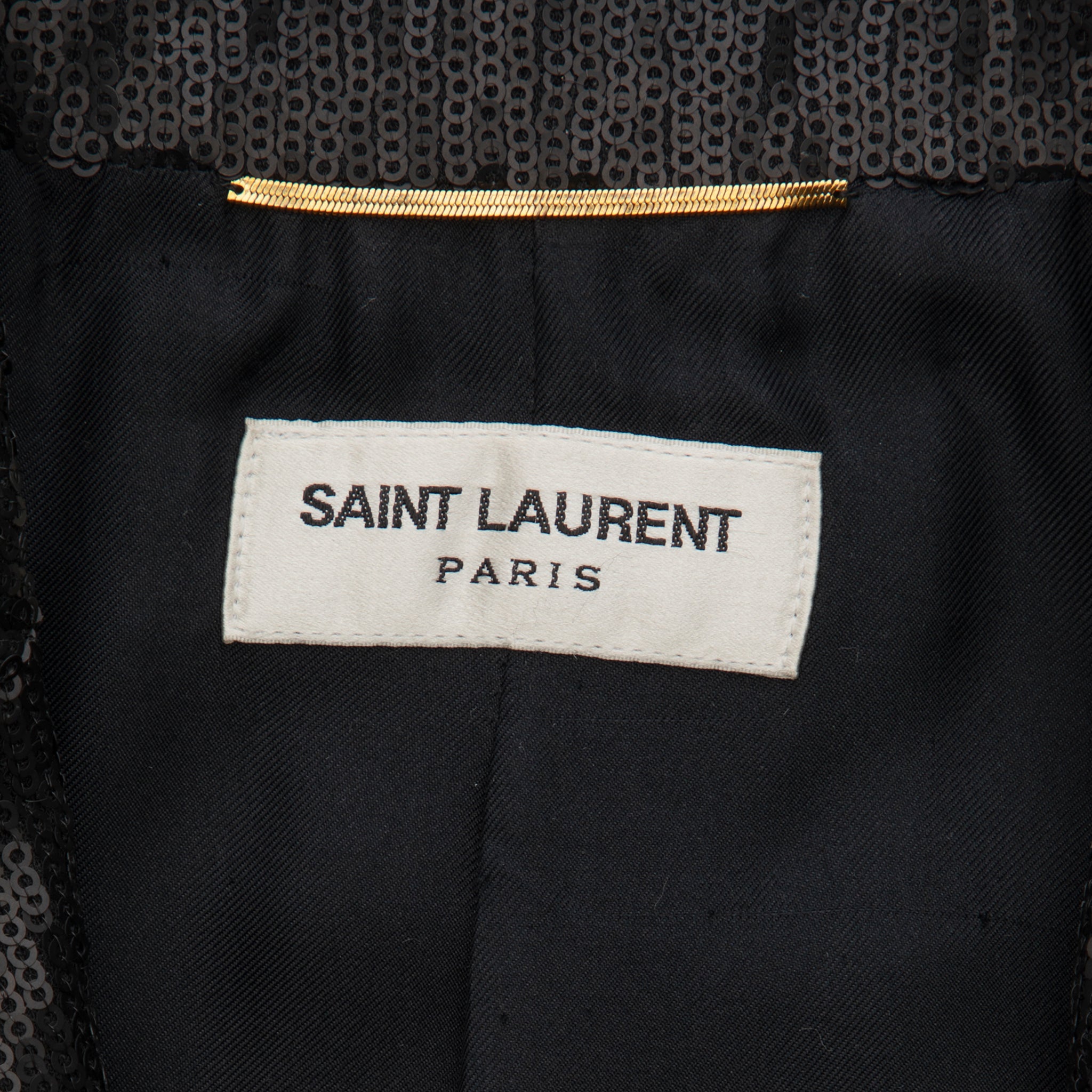 Yves Saint Laurent Evening Jacket Black Sequin 34 FR