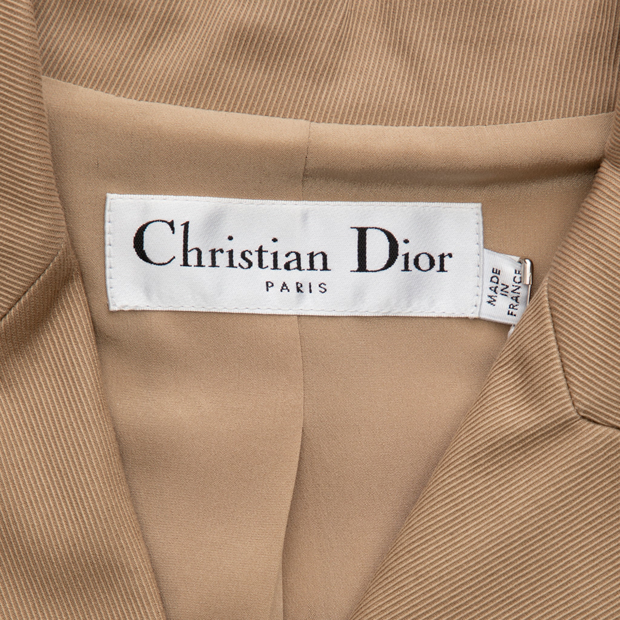 Christian Dior Womens Tan Bar Jacket 42 FR